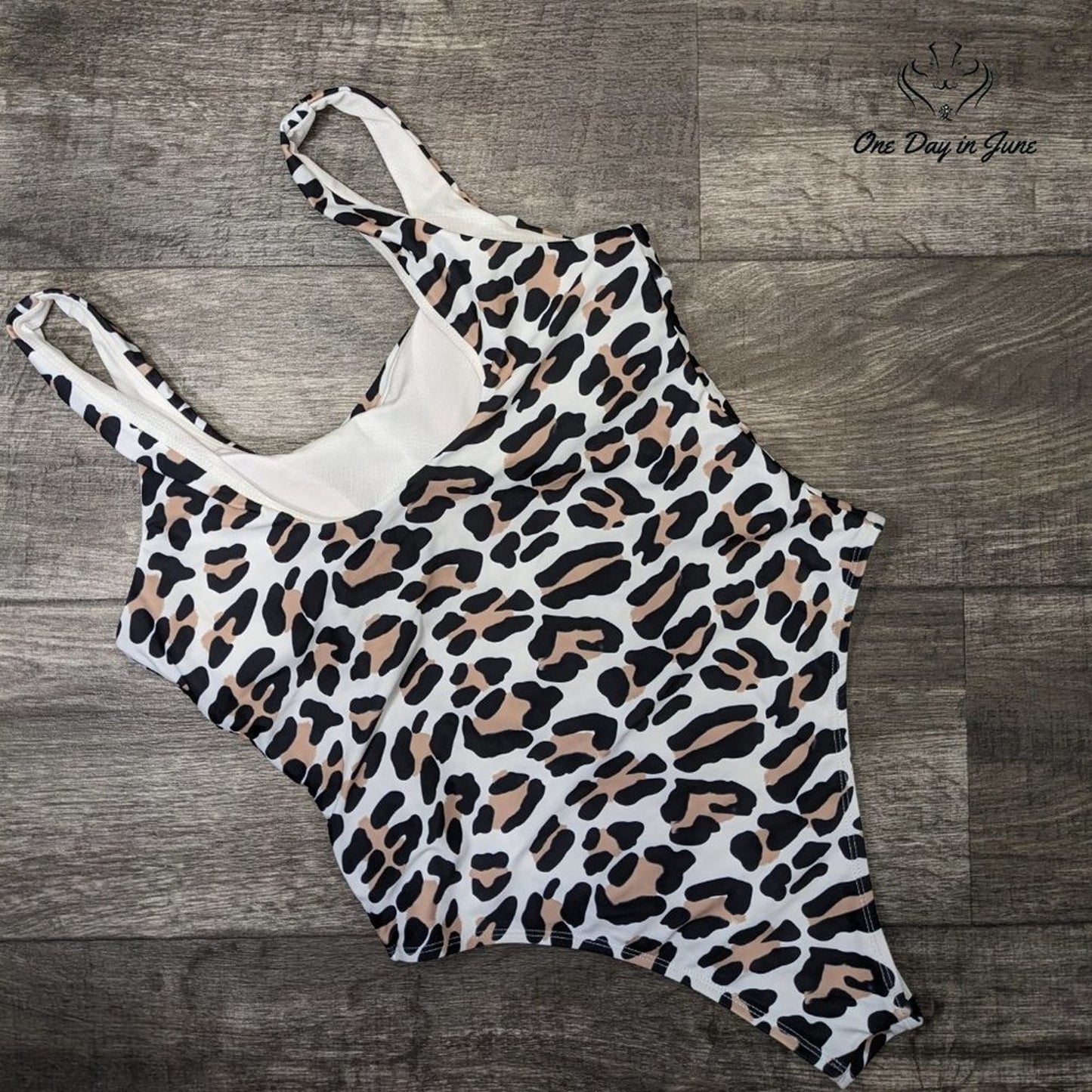 Prettygarden Leopard One Piece Swimsuit Size L