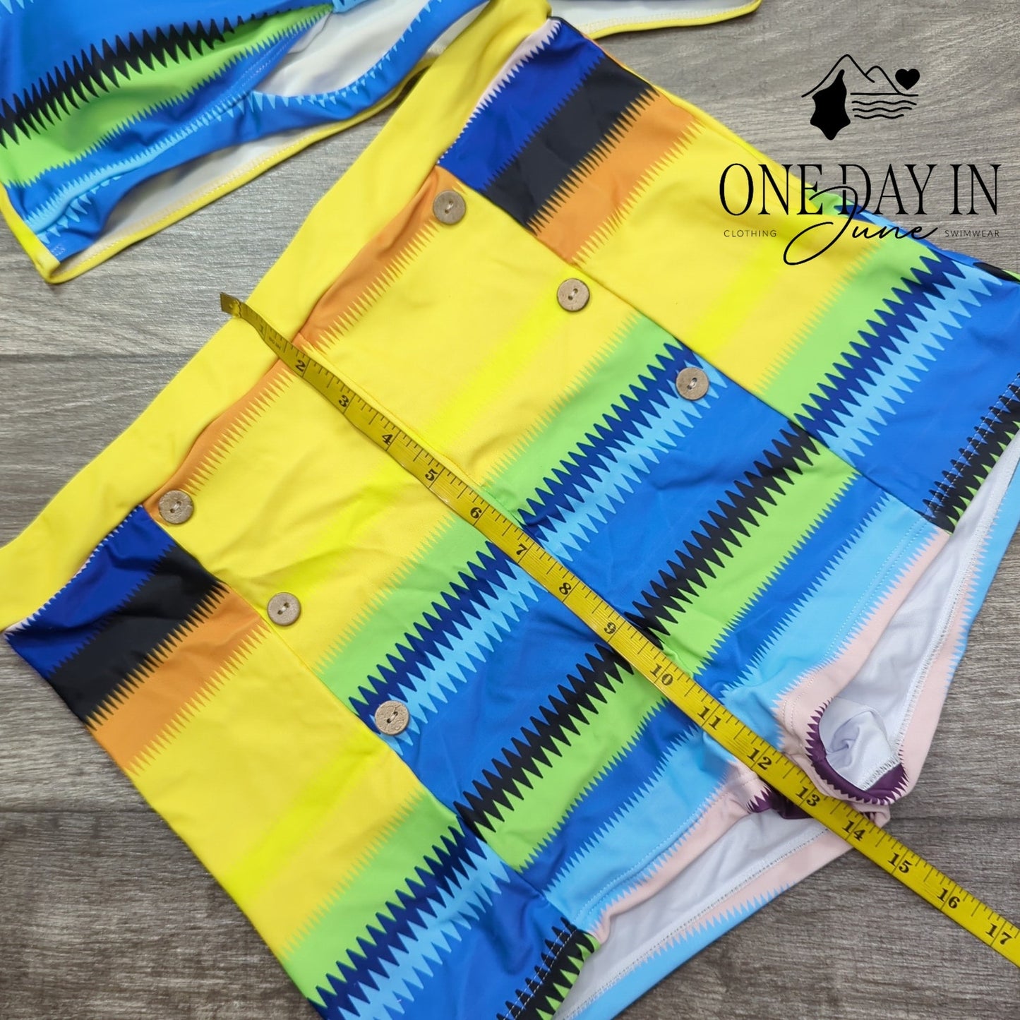 B2Prity High Waist Boy Short Bikini Swimsuit Size XL