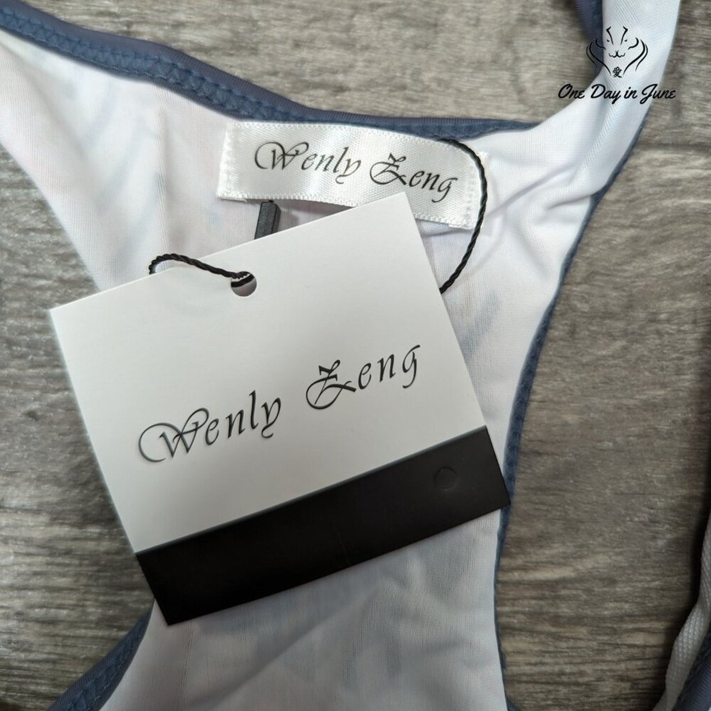 Wenly Zeng Crop Top Boyshort Bikini Swimsuit Size S