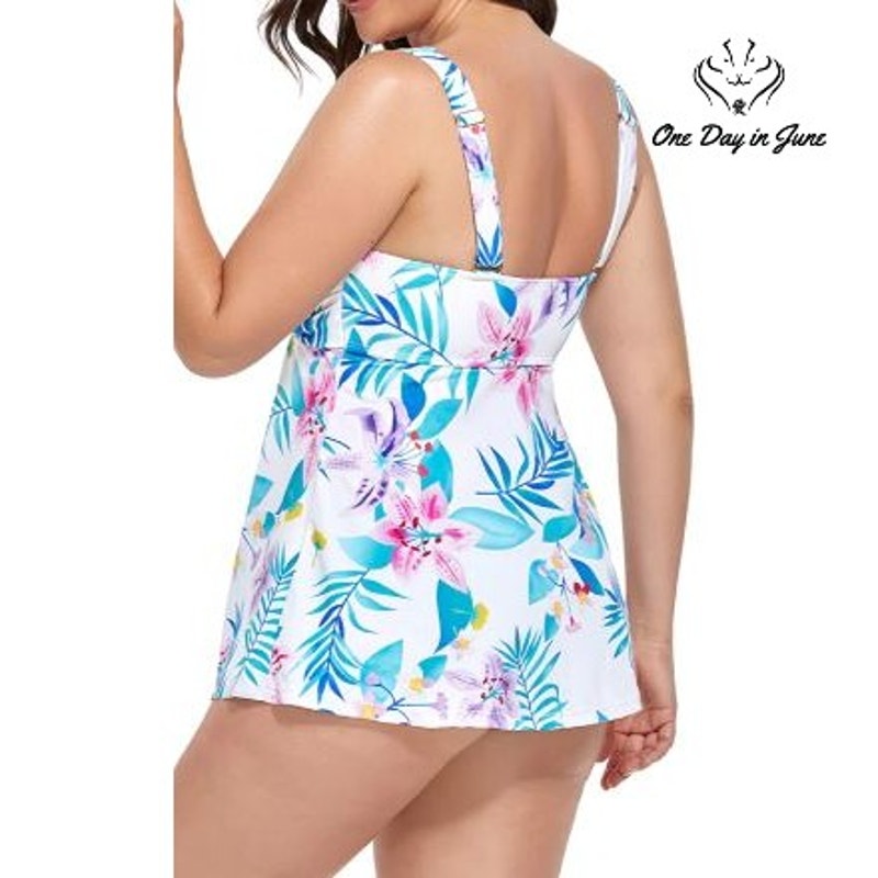 Fullfitall V-Neck Twist Tankini Top Size 12