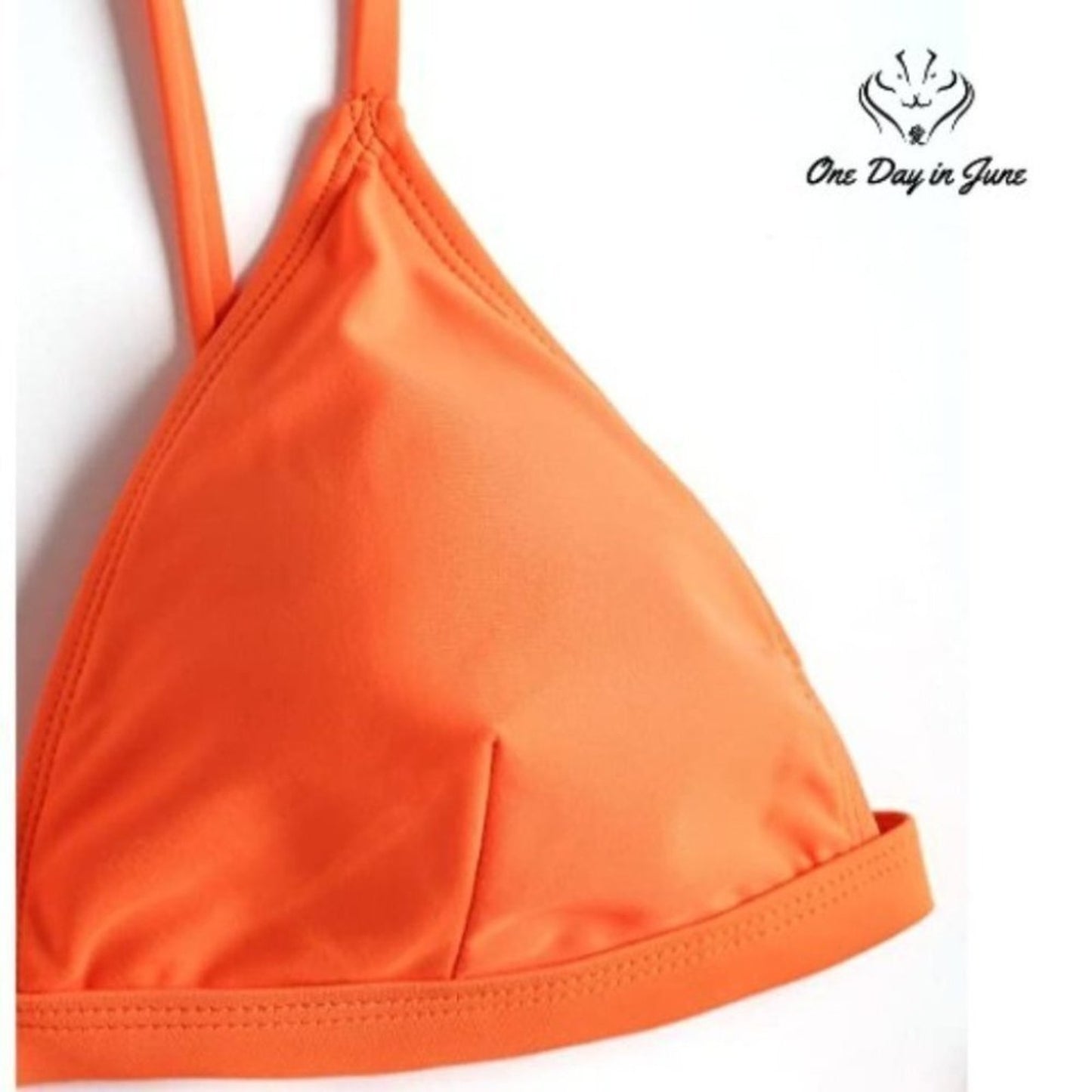 ZAFUL Solid Color Spaghetti Padded Brazilian Bottom Bikini Size S