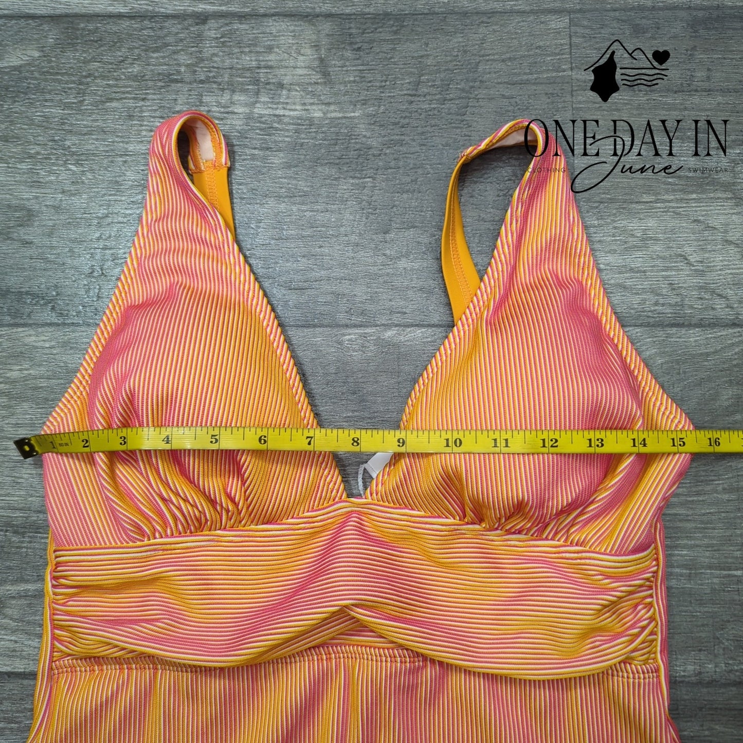 Cupshe Ribbed One Piece Swimsuit Size L