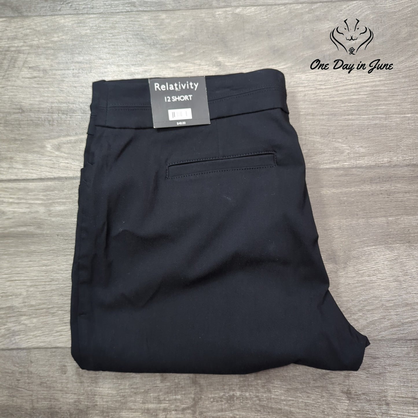 relativity Straight Leg Pants Size 12 Short
