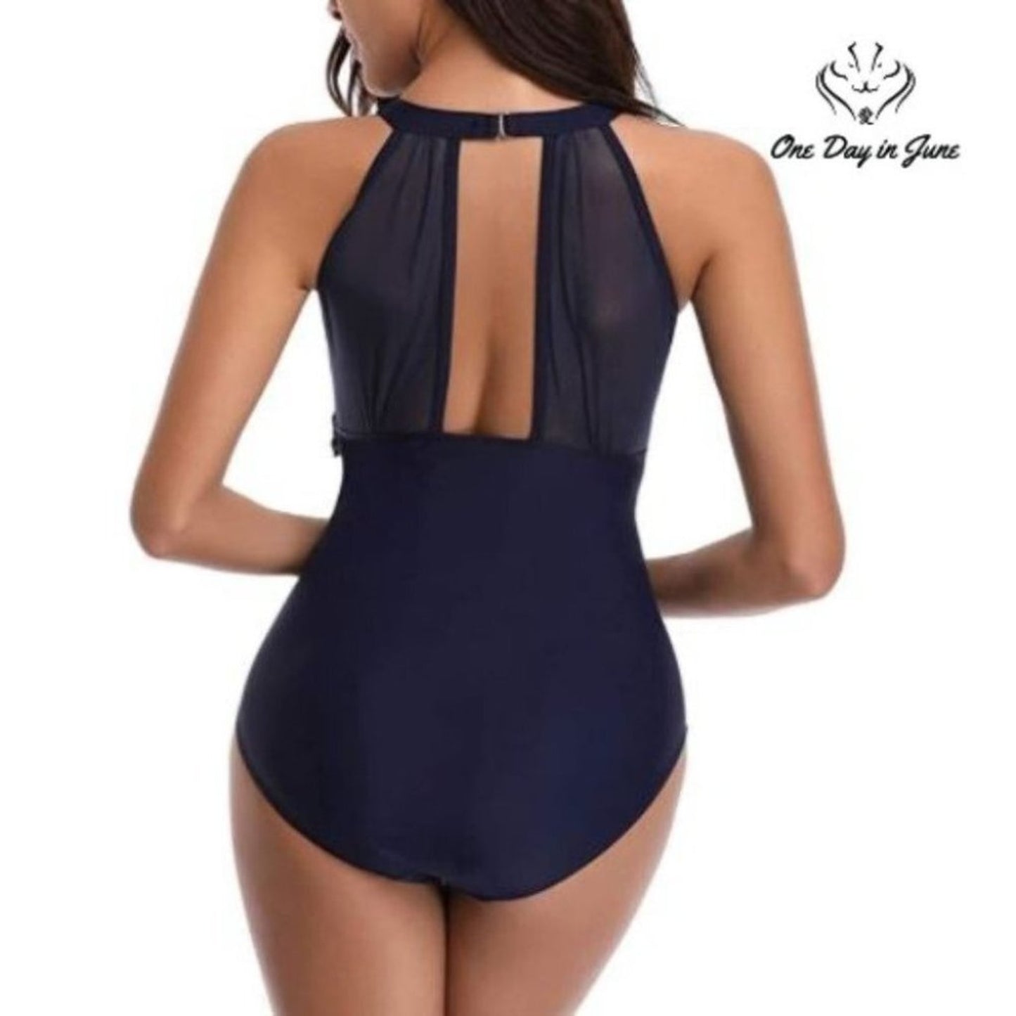 I2Crazy High Neck Mesh One Piece Size S