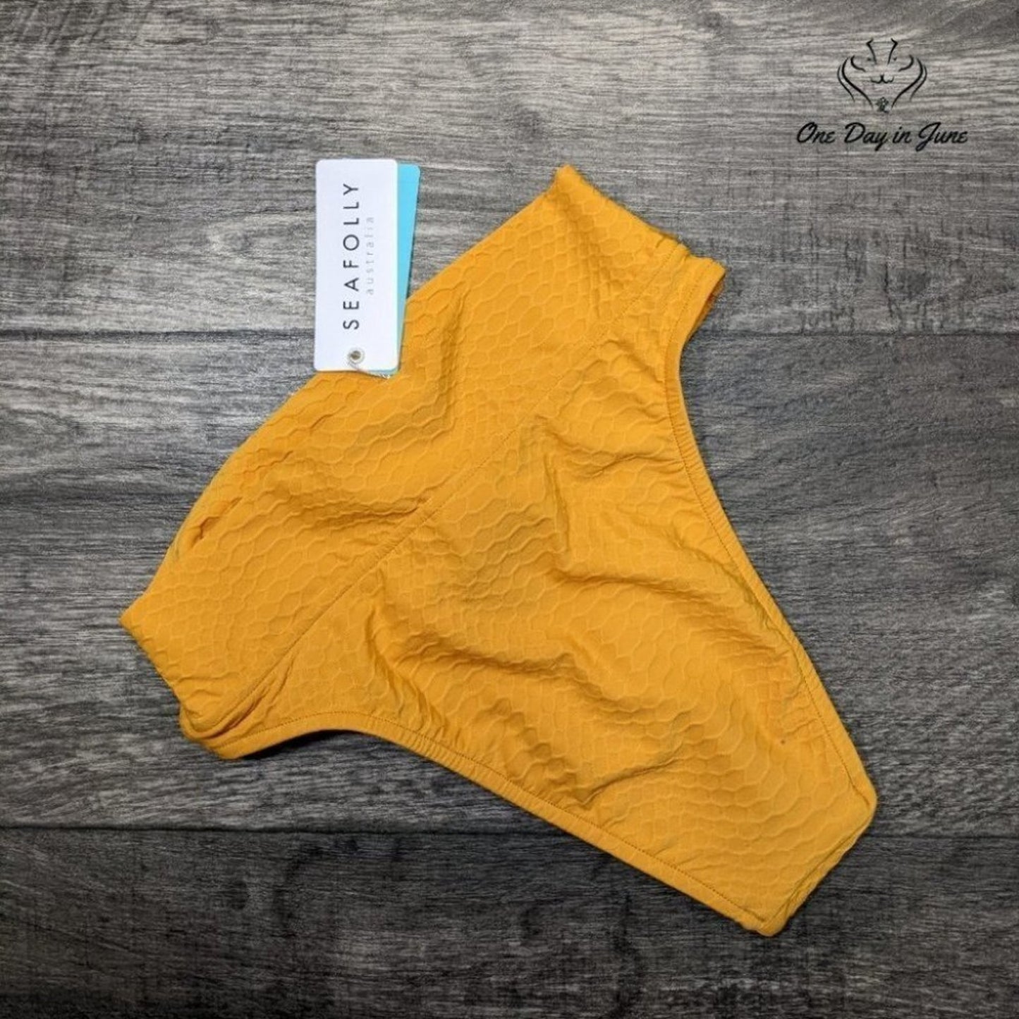 Seafolly Women's Hi Rise Pant Bikini Bottom Swimsuit Size 2