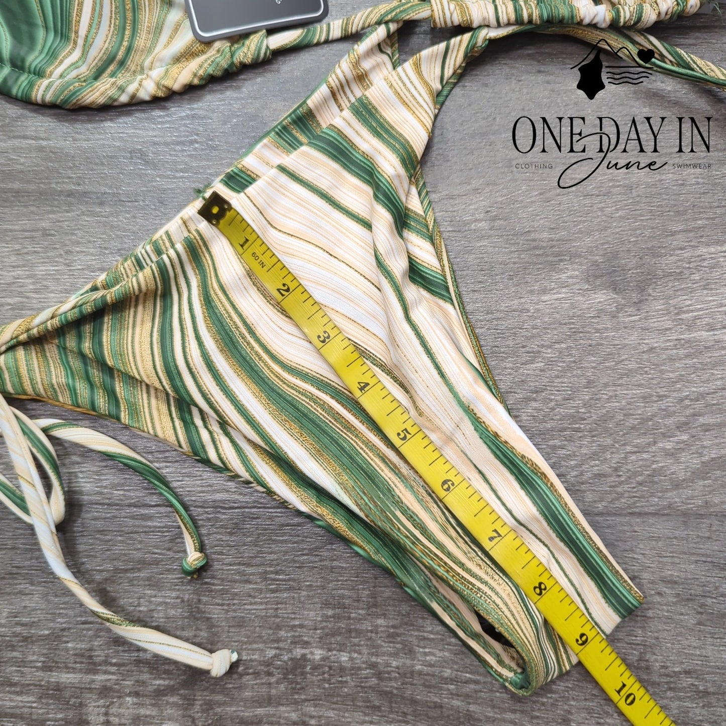 Zaful Halter Tie Side Tie Back Bikini Swimsuit Size S