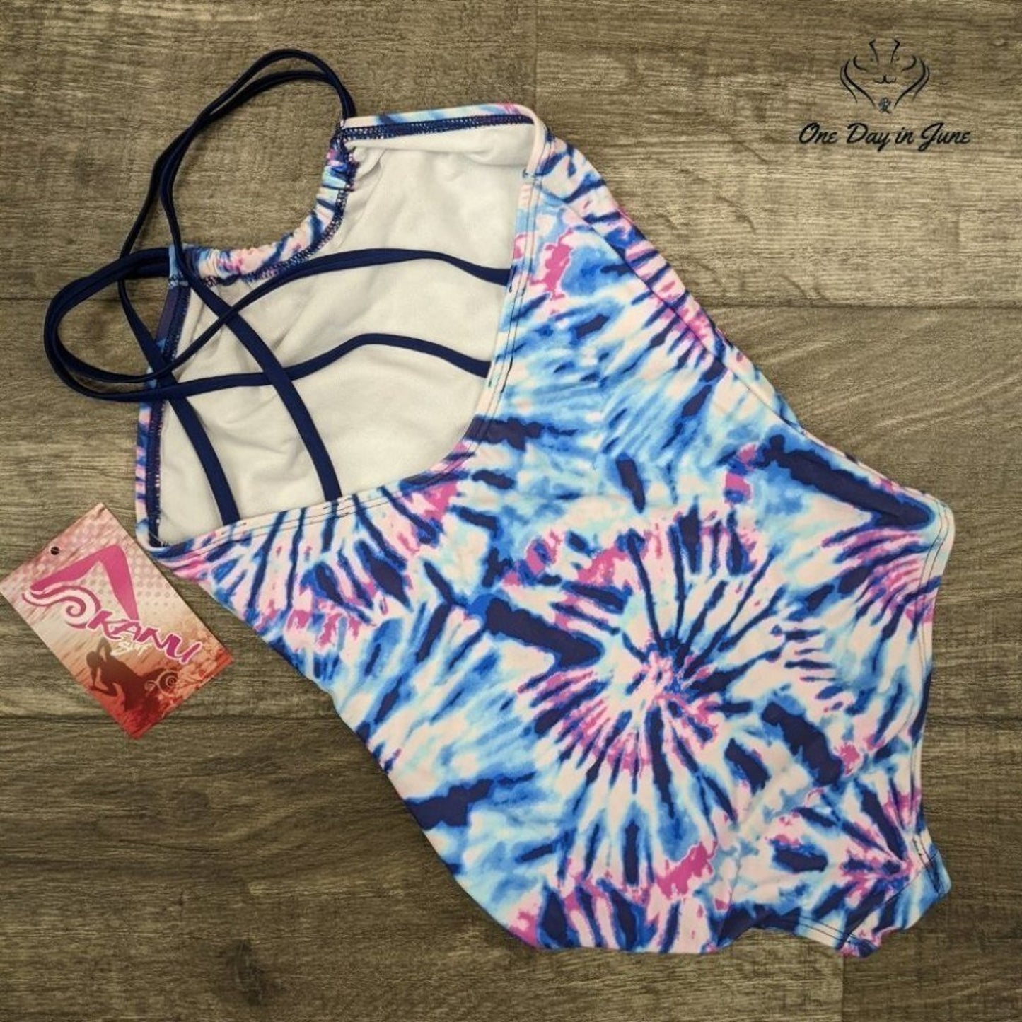 Kanu Surf Jasmine Beach Sport Halter One Piece Swimsuit Size 10