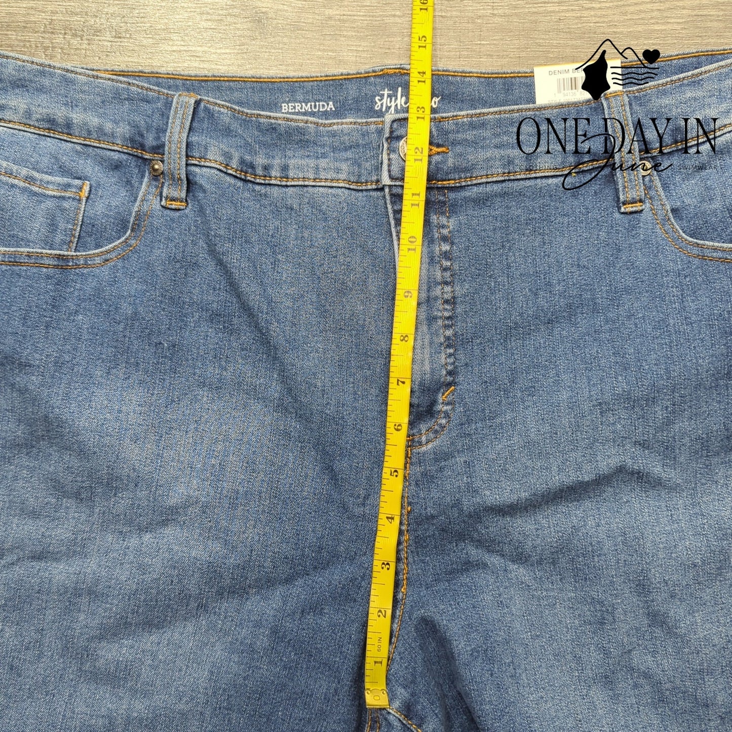 Style & Co. Plus Size Denim Bermuda Shorts Size 24W