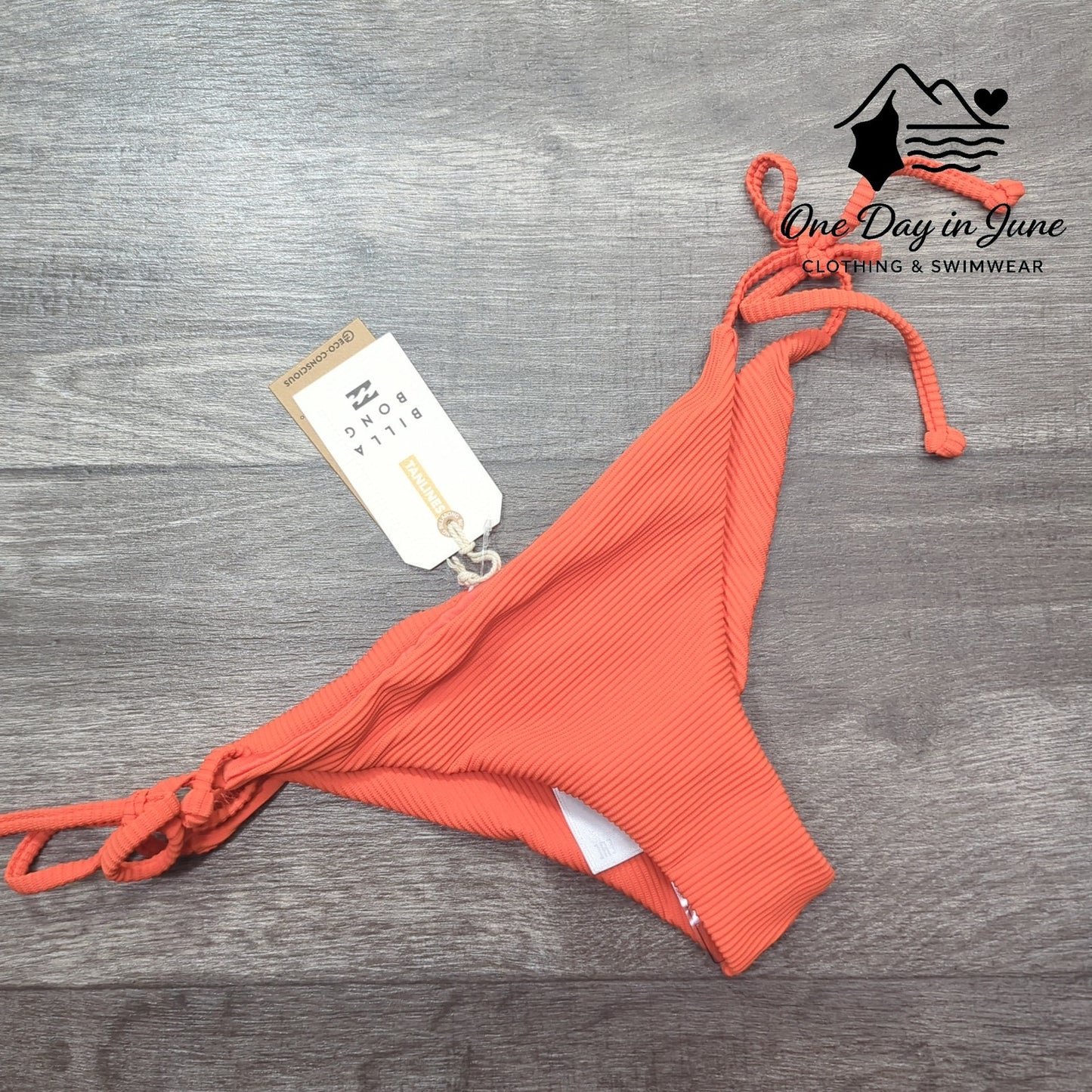 Billabong Tanlines Tide Side Tange Bikini Bottom Size L
