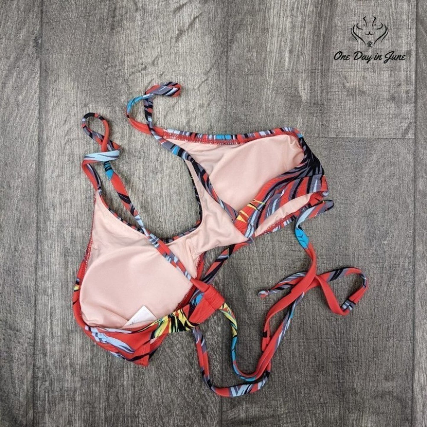 Mae Topical Bikini Top Swimsuit Size XS