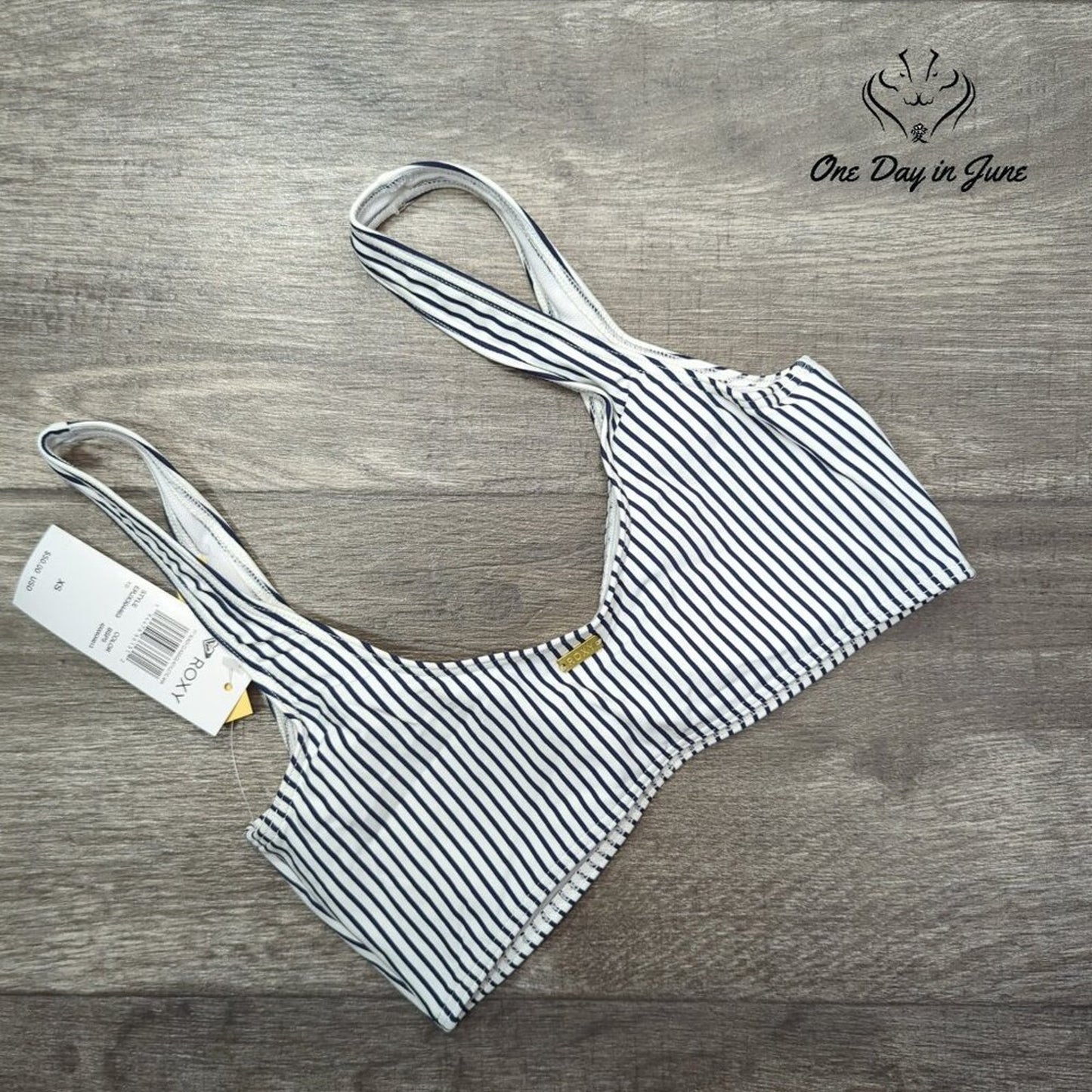 Roxy Beach Classics Athletic Bikini Top Size XS