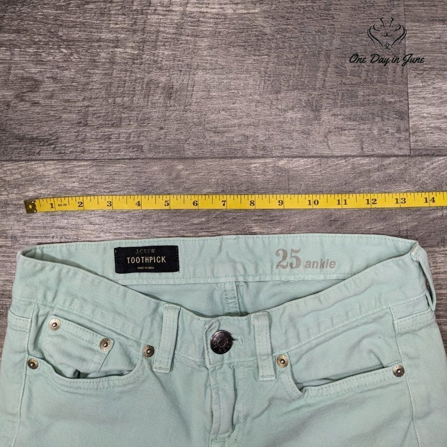 J. Crew Toothpick Ankle Jeans Size 0 (25)