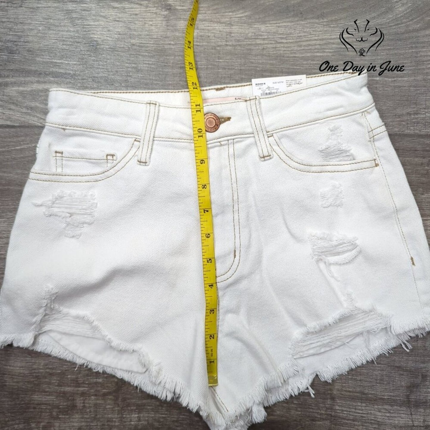 SO Juniors Super High Rise Cutoff Denim Shorts Size 5