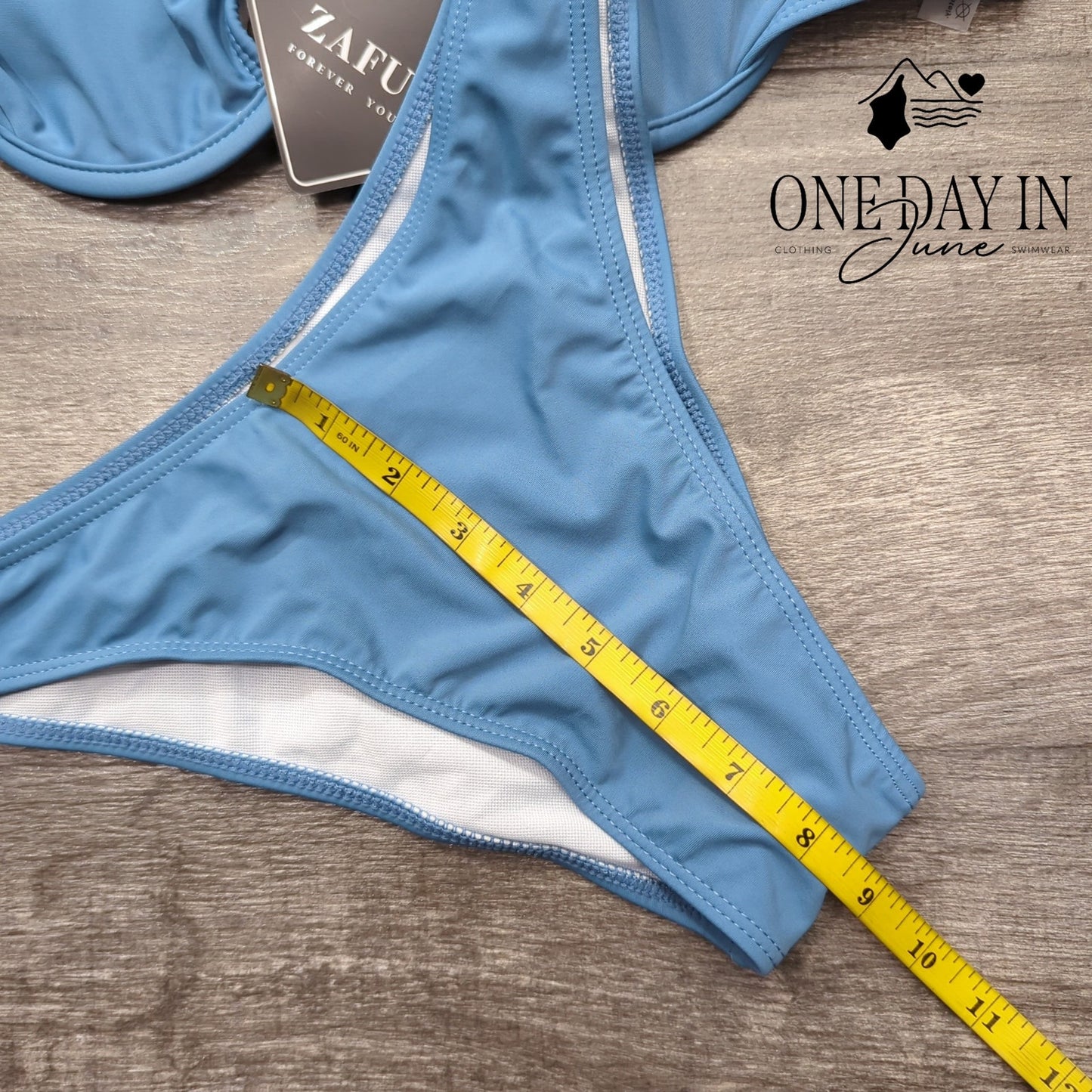 Zaful Underwire Tie Back Bikini Swimsuit Size S