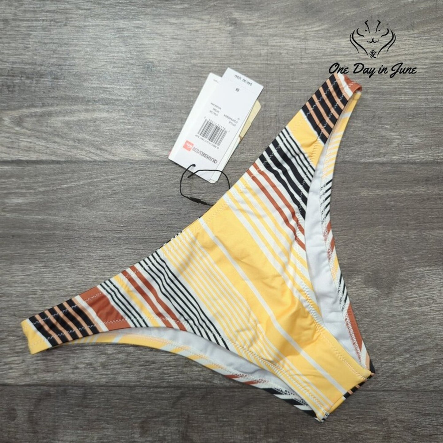 Quicksilver Classic Hi Cut Bikini Bottom Size M