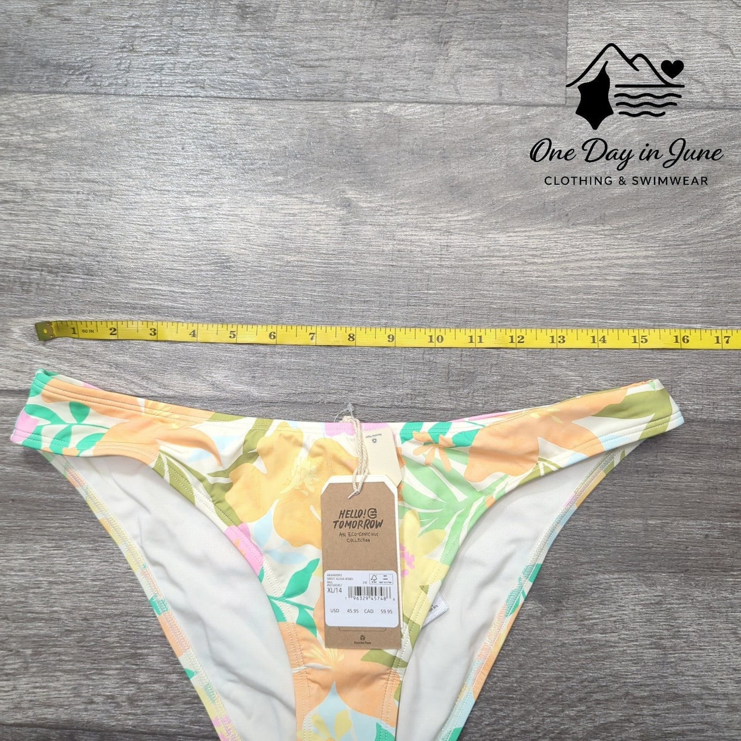 Billabong Sweet Aloha Bondi Bikini Bottom Size XL