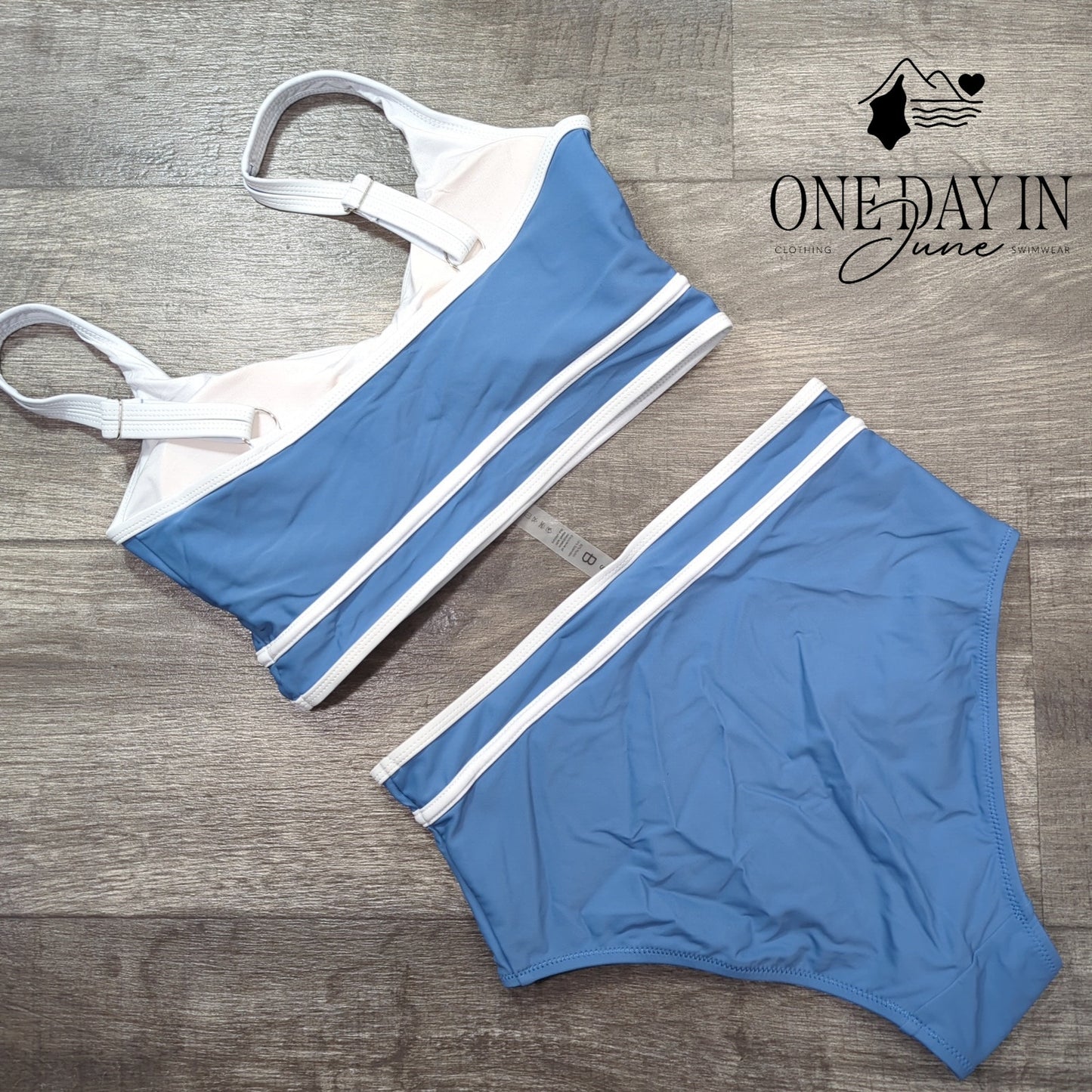 Blooming Jelly Crop Bikini Swimsuit Size S