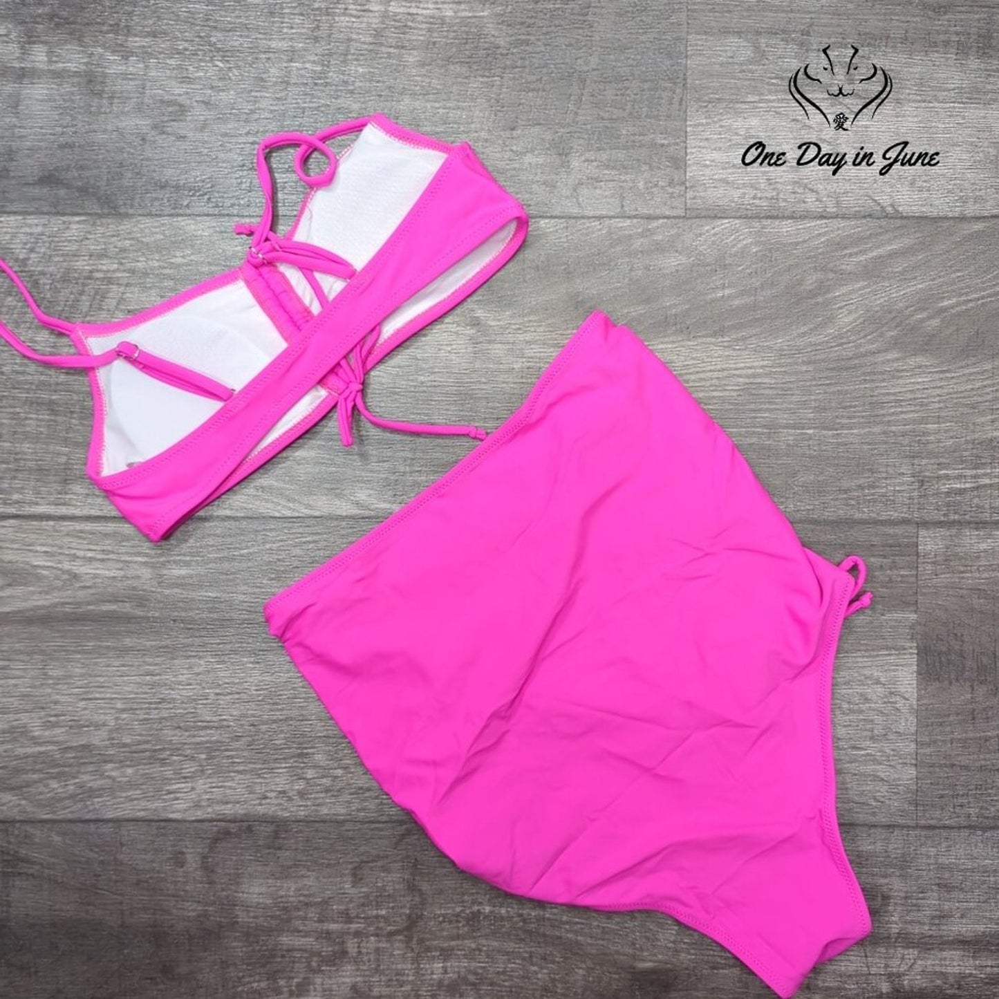 Meyeeka High Waisted Ruched Bikini Swimsuit Size S