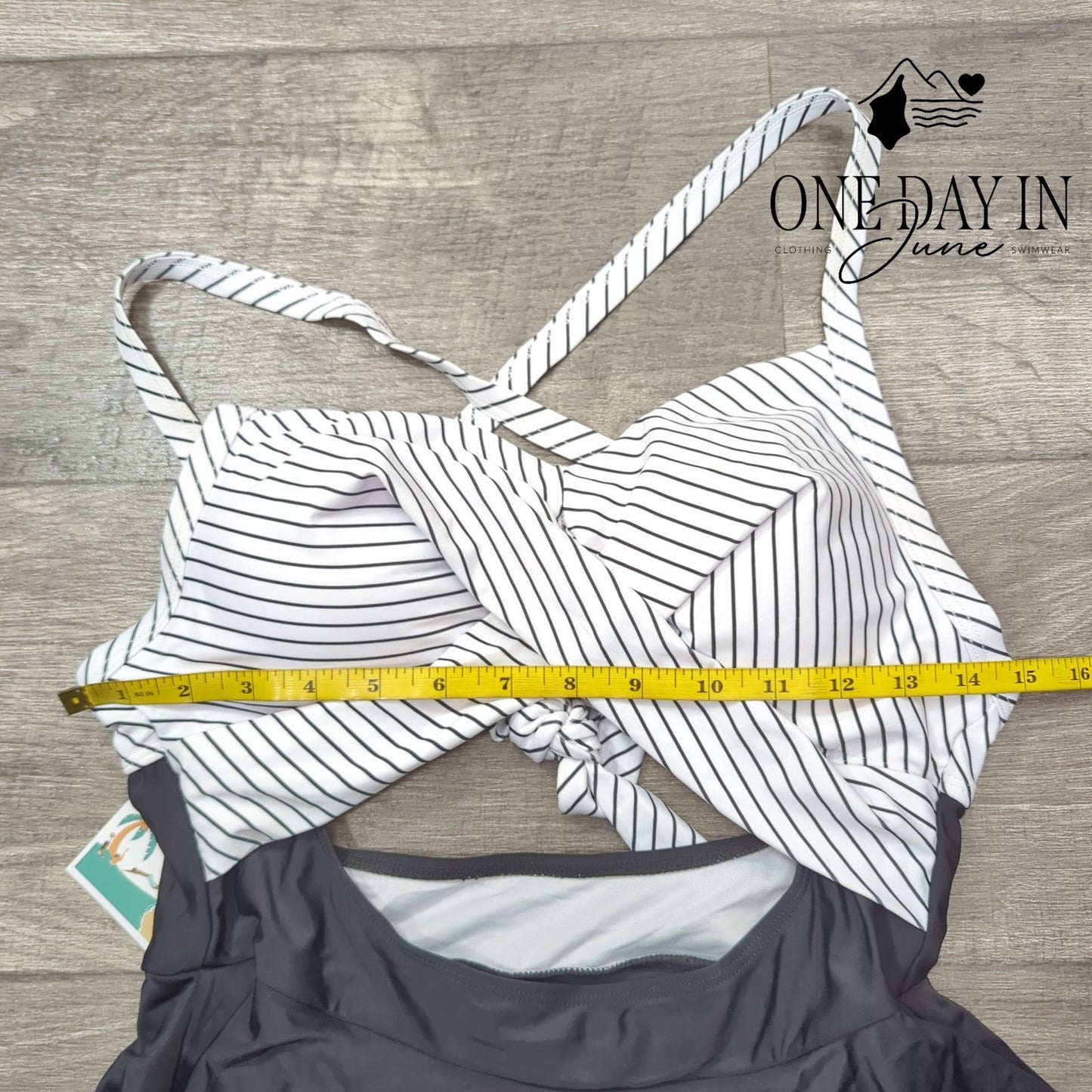 B2Prity Cross Front Cut Out Swimdress One Piece Swimsuit Size L