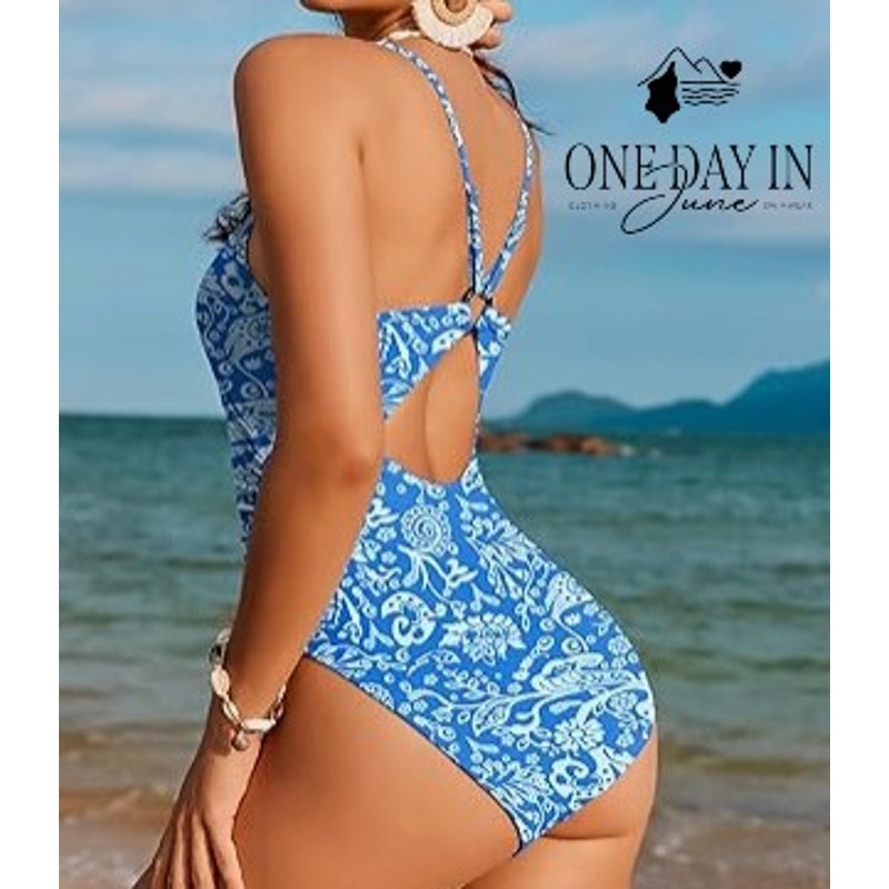 Aimage Ring Back One Piece Swimsuit Size M