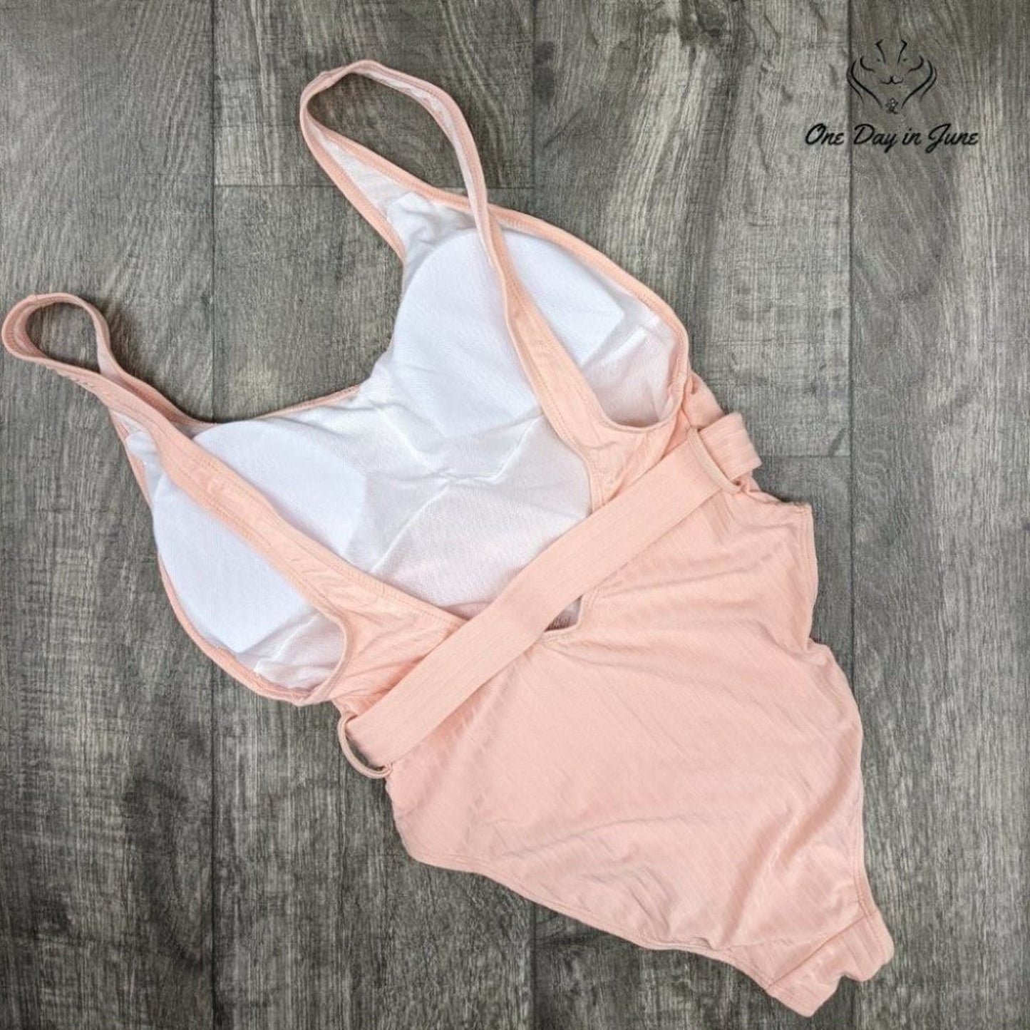 Prettygarden U Neck Slimming Strap Backless One Piece Swimsuit Size S