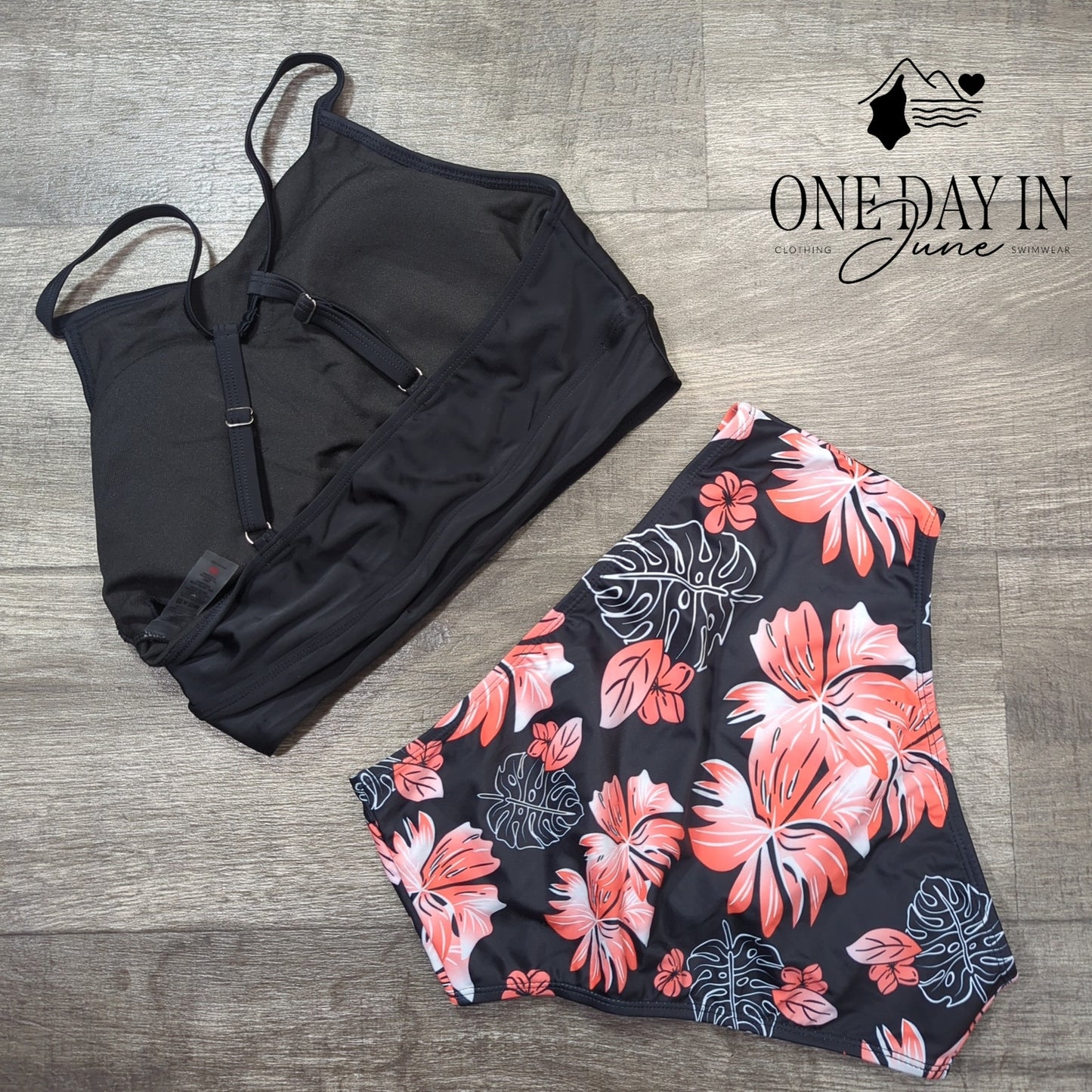 Aleumdr High Neck Bikini Swimsuit Size M