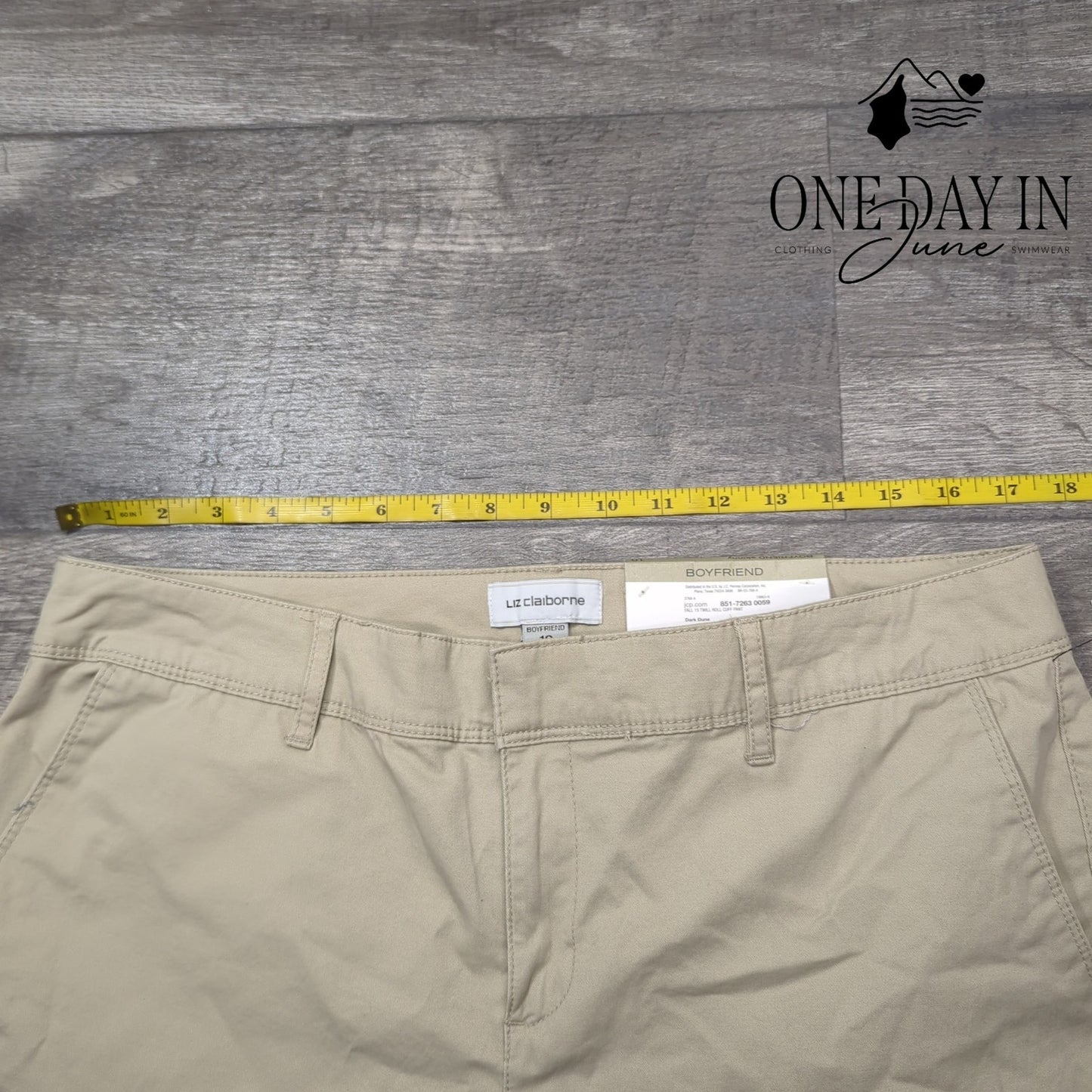 Liz Claiborne Boyfriend Skinny Pants Size 10