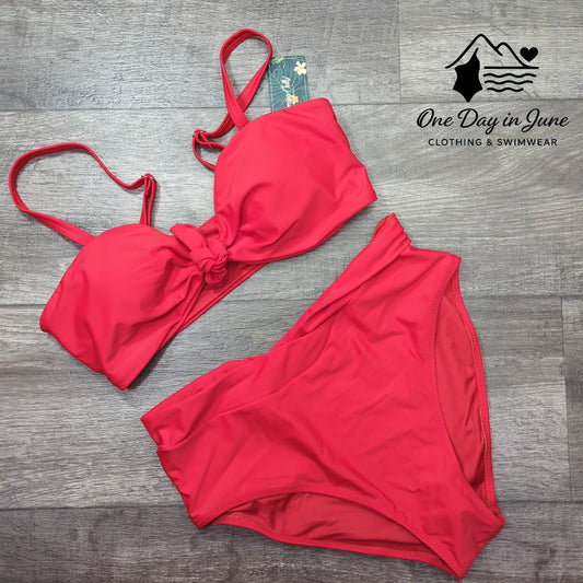 Blooming Jelly Knot Front Bikini Swimsuit Size M