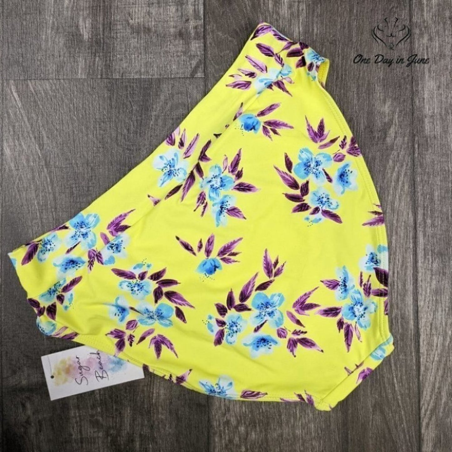 Sugar Beach Floral Bikini Bottom Size XS