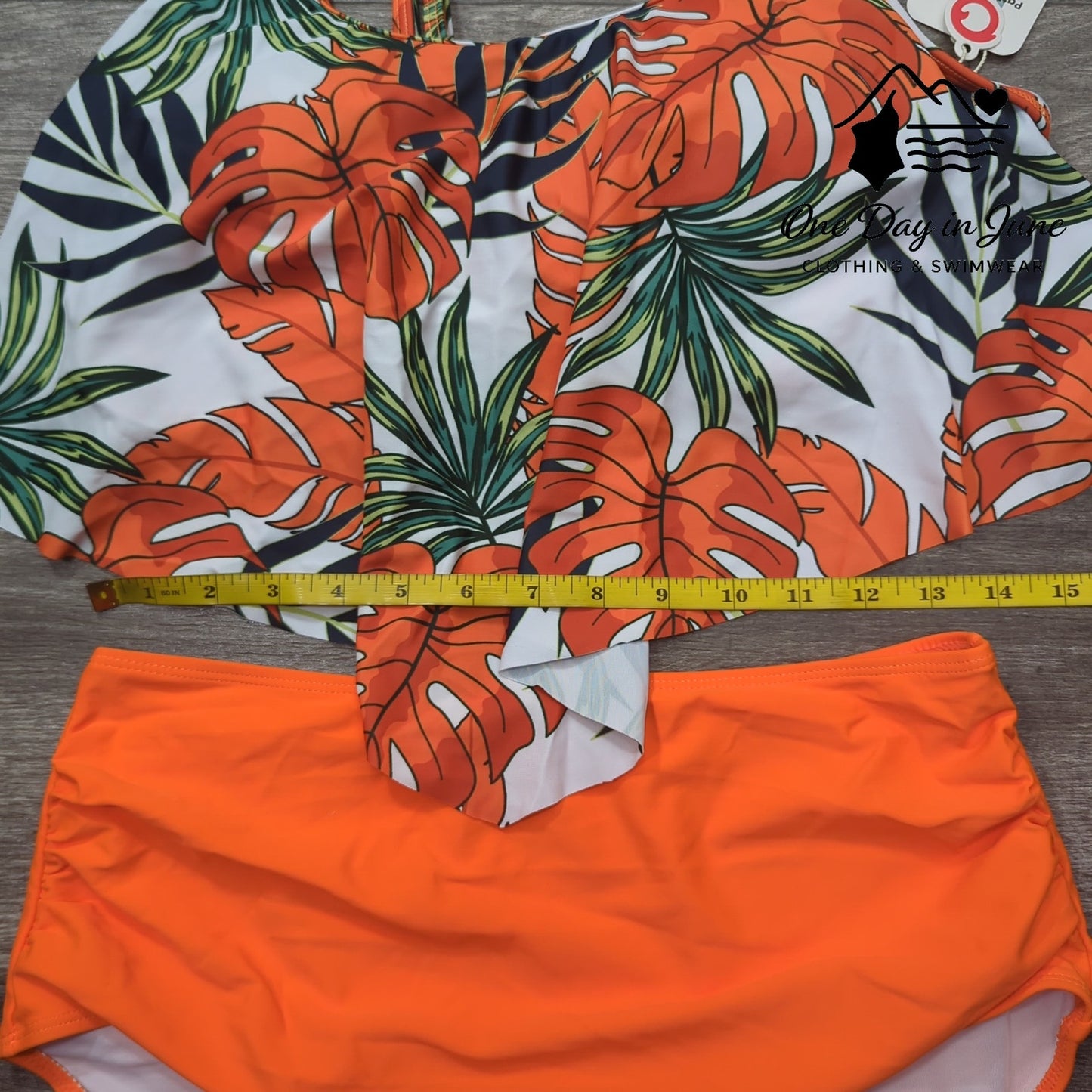 PatPat Tropical Flounce Biknii Swimsuit Size L