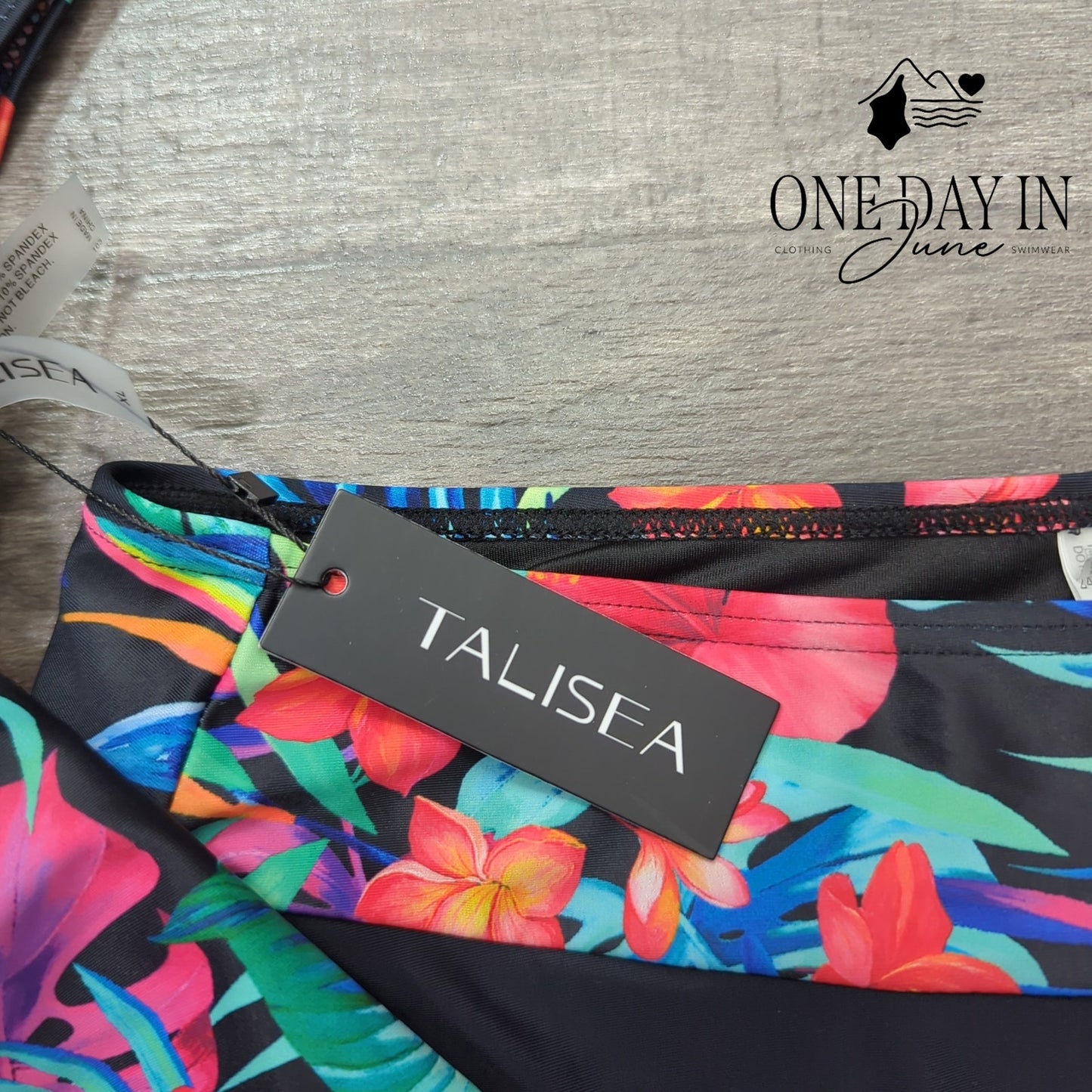 Talisea Plus Size Cage Back Skirtini Swimsuit Size XL