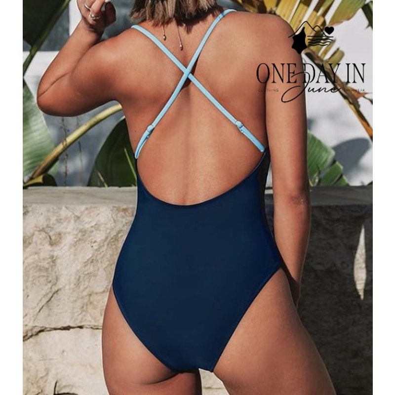 Cupshe Colorblock One Piece Swimsuit Size S