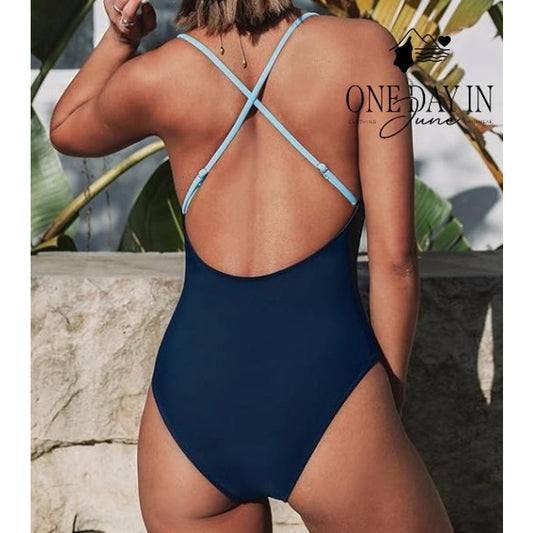 Cupshe Colorblock One Piece Swimsuit Size S