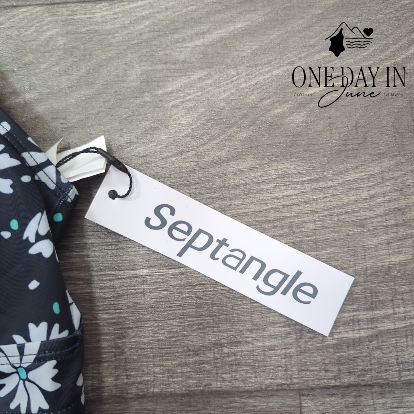 Septangle Floral Swimdress One Piece Swimsuit Size 12