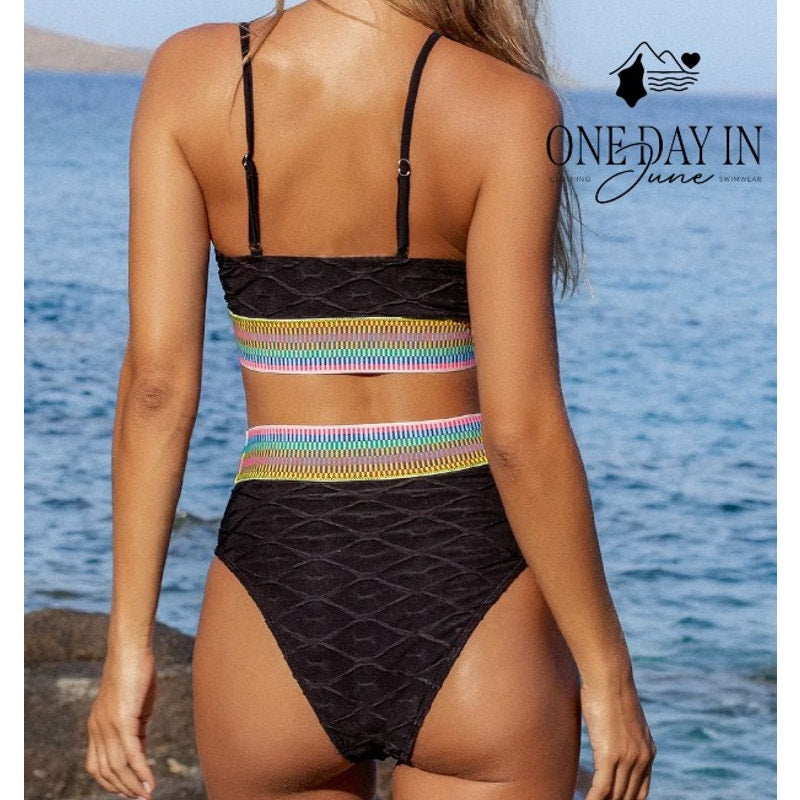 Cupshe Crop High Cut Bikini Swimsuit Size XL