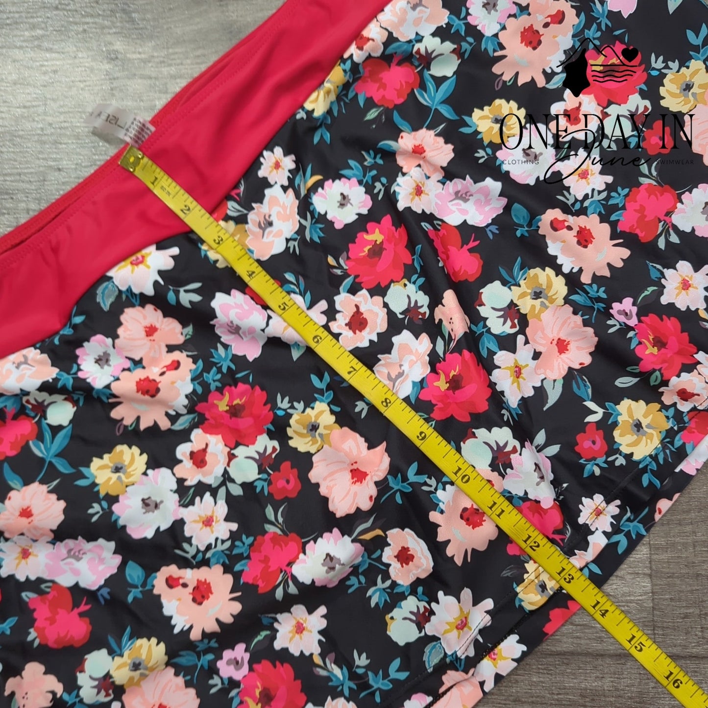 Talisea Floral Skirted Tankini Swimsuit Size XL