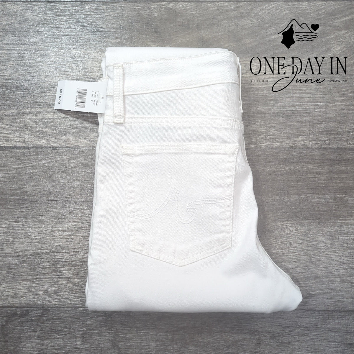 AG Adriano Goldschmied Farrah Skinny Ankle Distressed White Jeans NWT Size 4