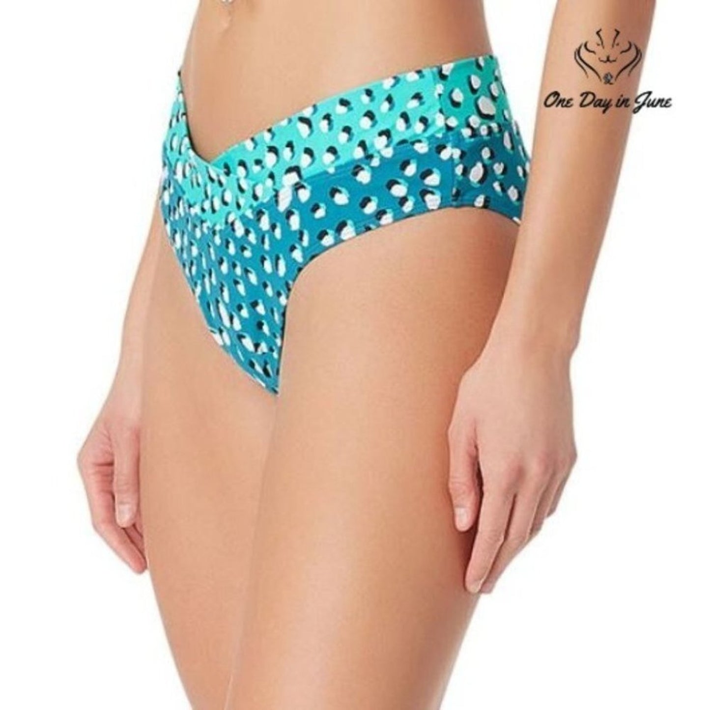 Sugar Beach Dots High Waist Bikini Bottom Size XS