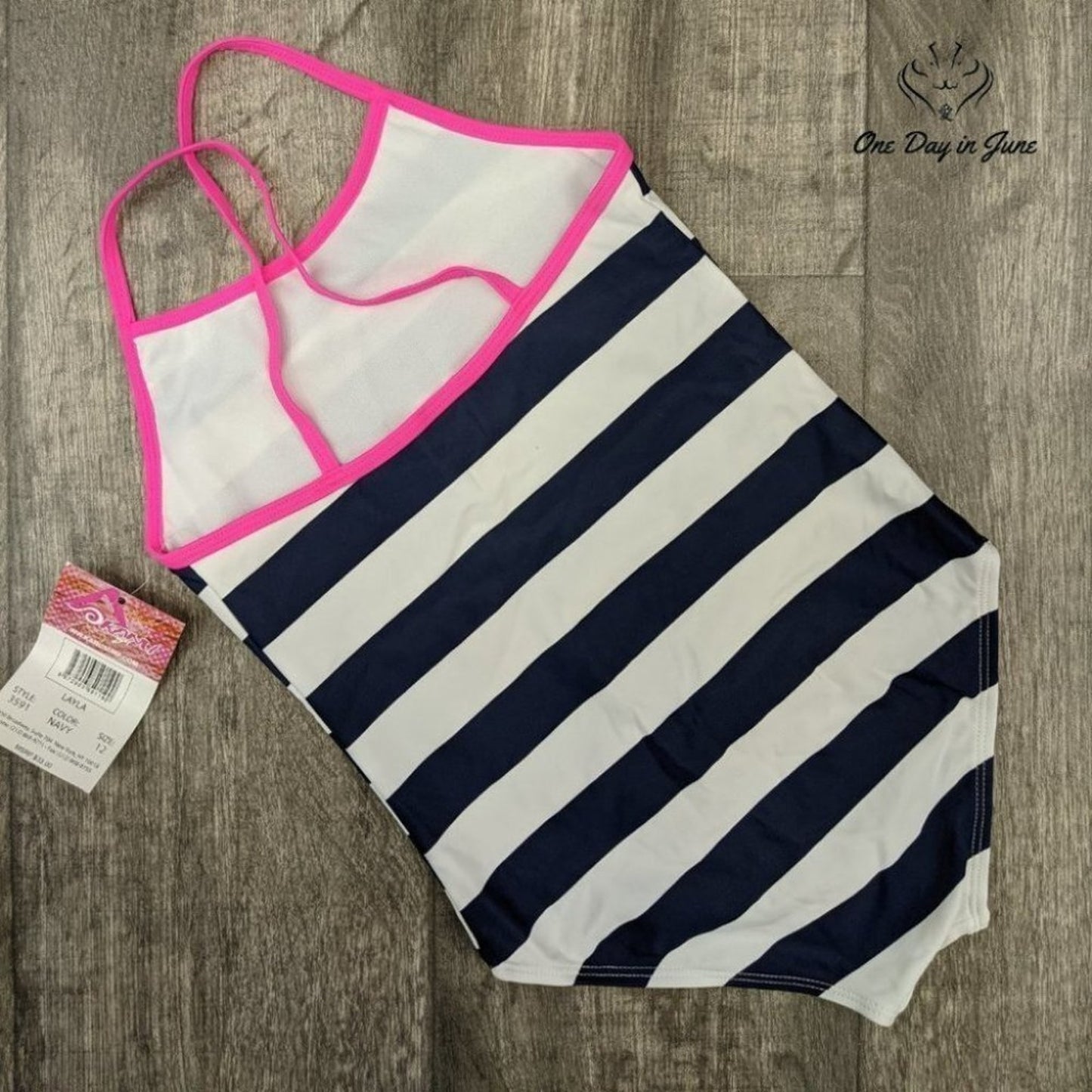 Kanu Surf Layla Beach Sport Banded One Piece Swimsuit Size 4