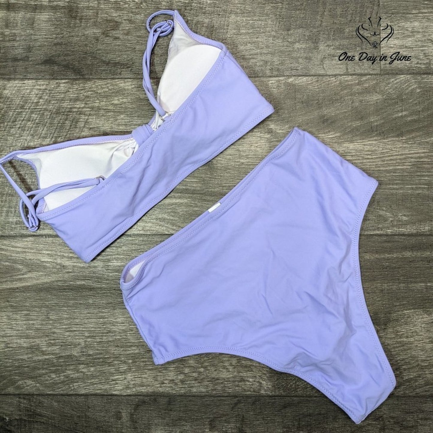 Blooming Jelly Tie Knot High Waist Bikini Swimsuit Size S