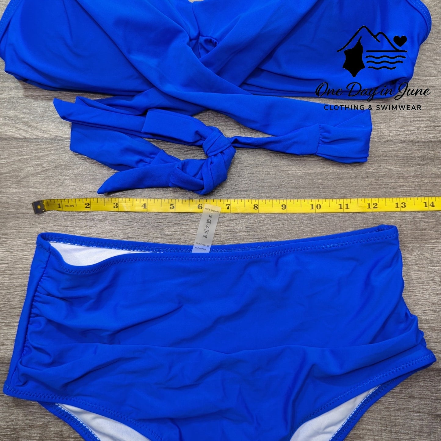Charmleaks Cross Front Wrap Tie Bikini Swimsuit Size M