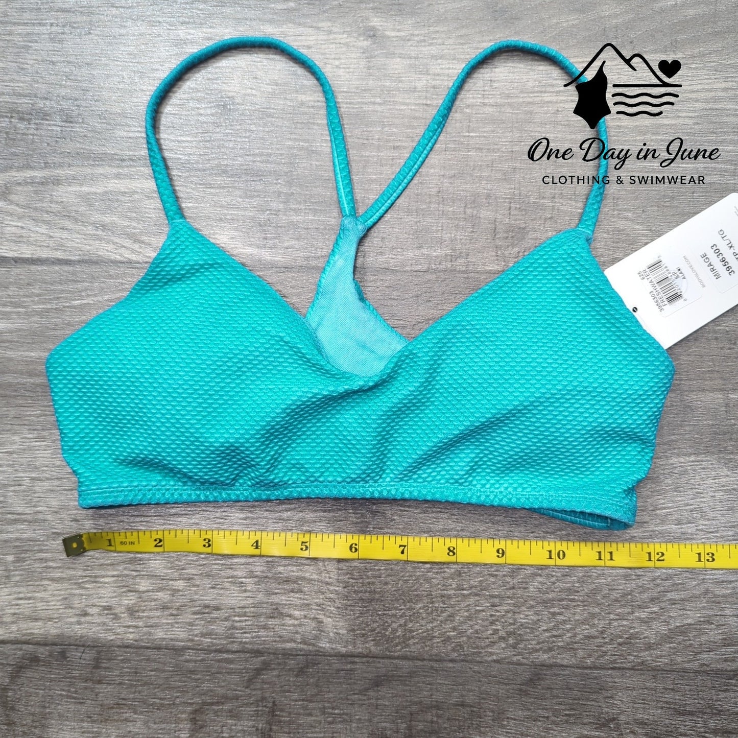 Body Glove Mirage Textured Racerback Bikini Top Size XS