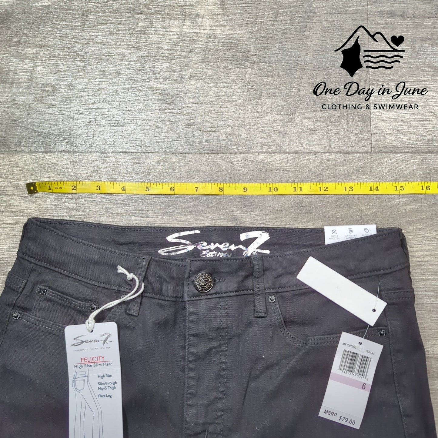 Seven7 Felicity High Rise Slim Fit Jeans Size 6