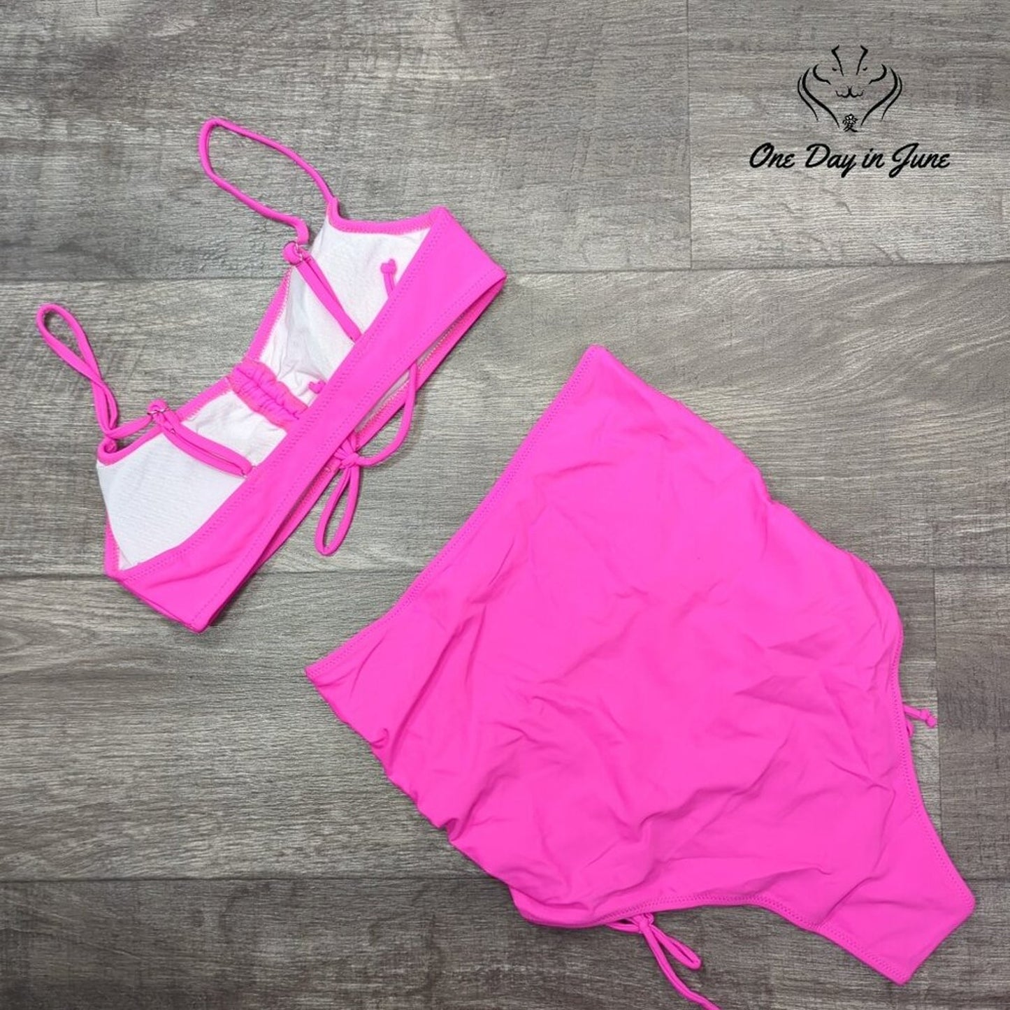 Meyeeka High Waist Ruched Bikini Swimsuit Size S