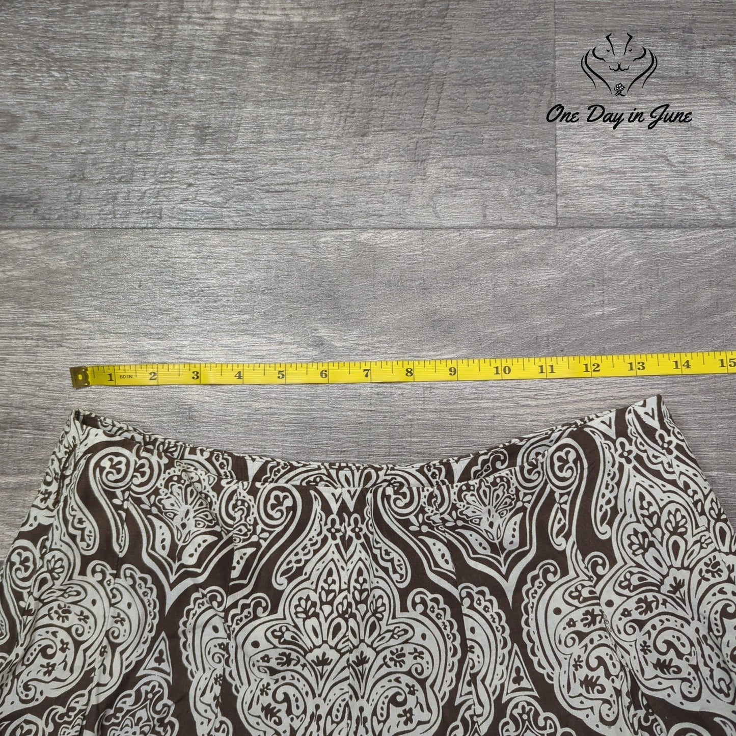 Apt. 9 A-Line Cotton Midi Skirt Size 4