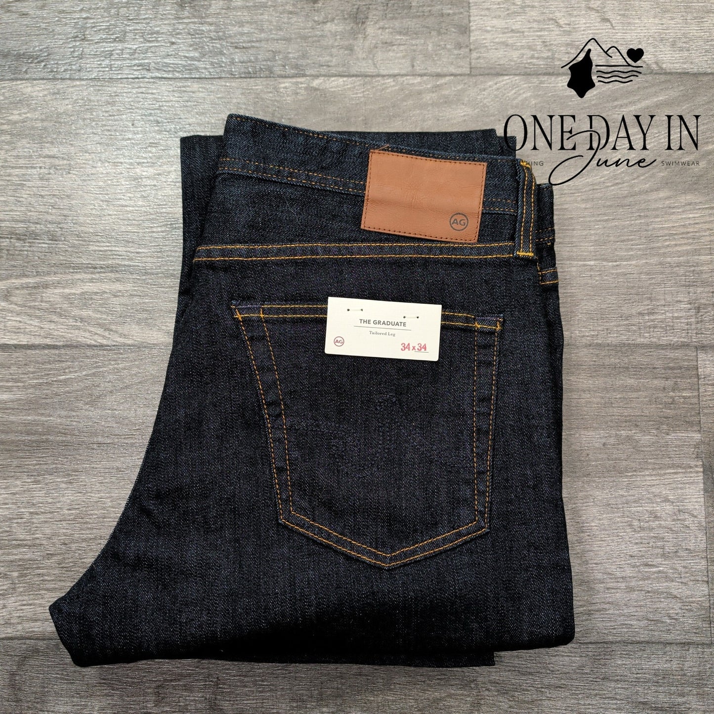 AG Adriano Goldschmied The Graduate Straight Leg Jeans Size 34X34