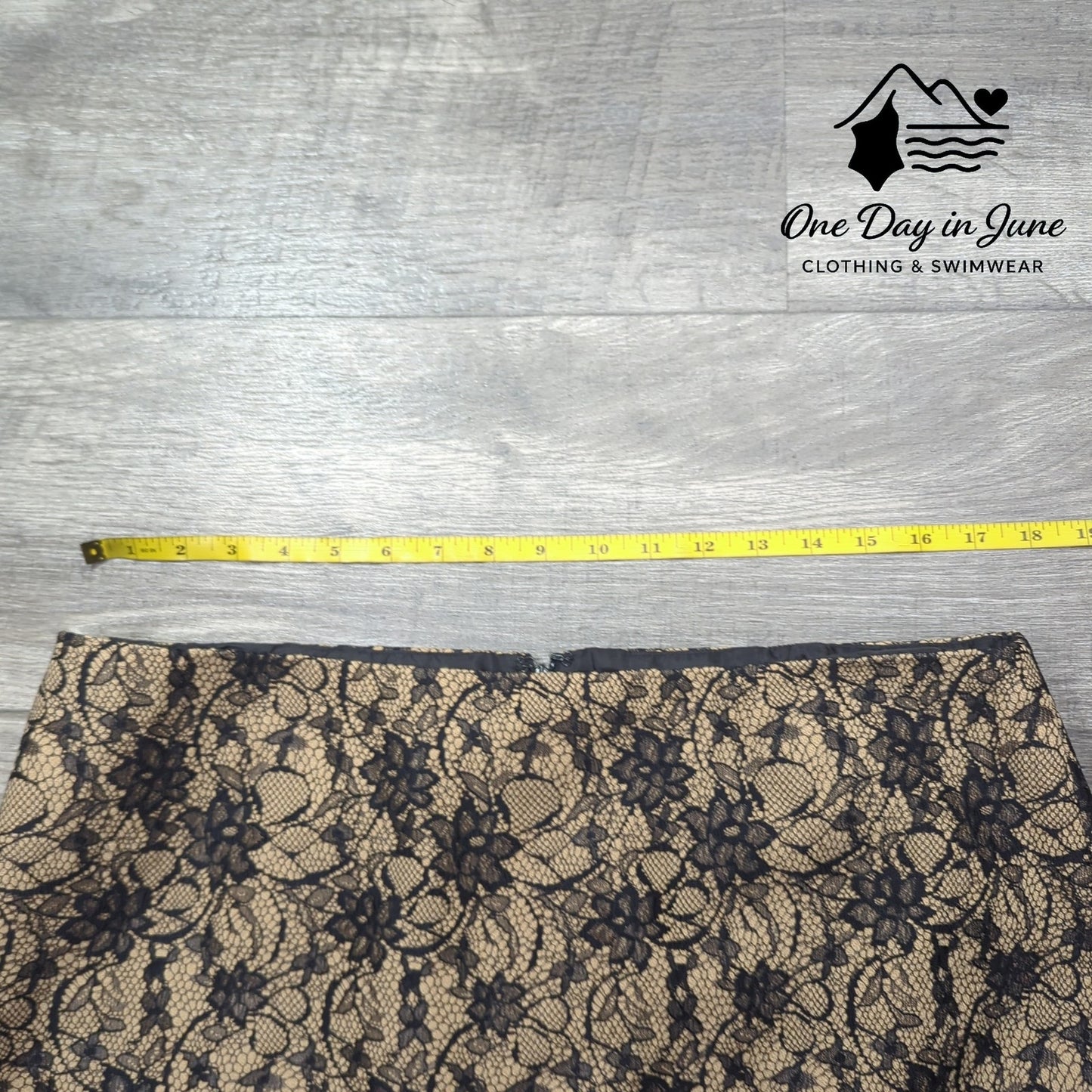 Talbots Floral Lace Pencil Skirt Size 16