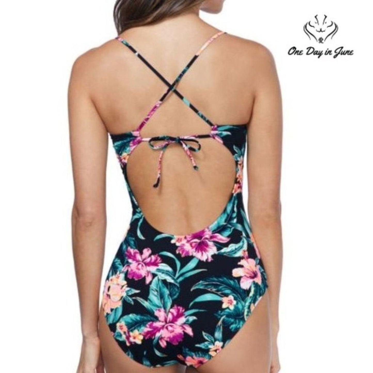 Ambrielle Floral One Piece Size XL