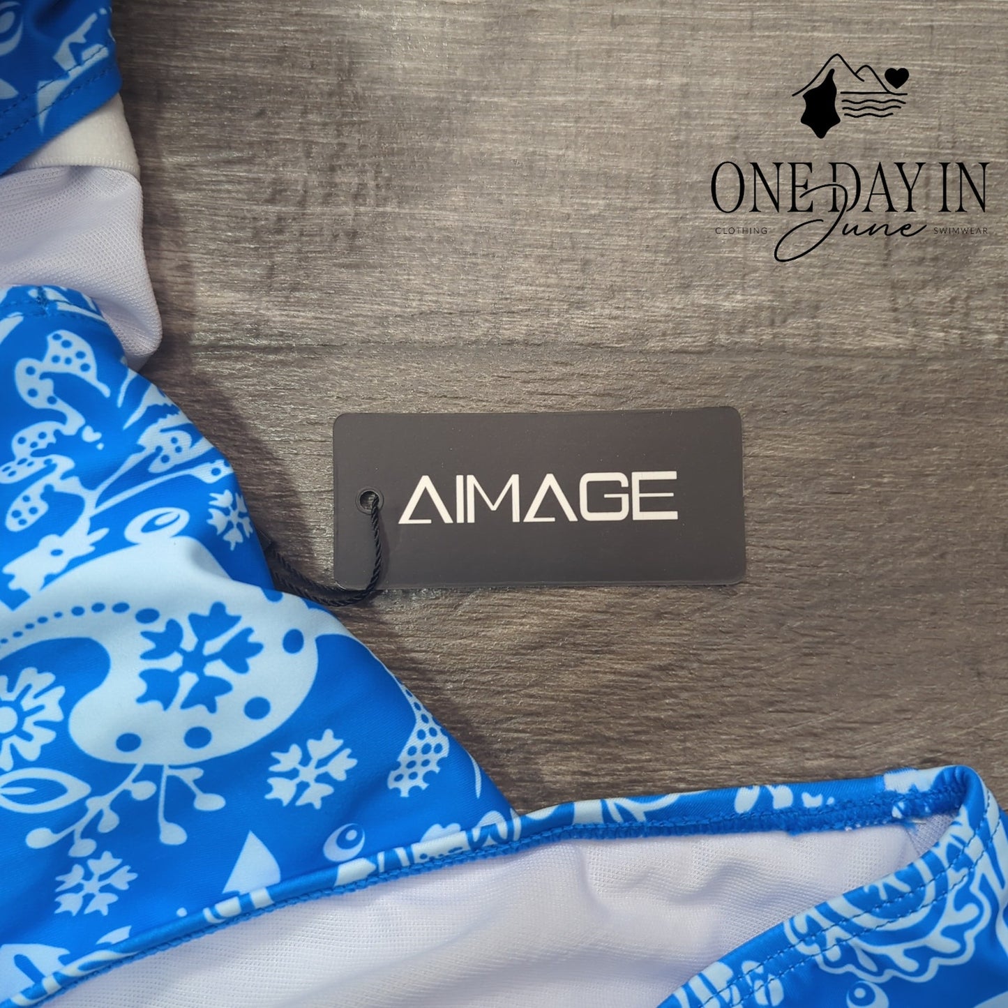 Aimage Ring Back One Piece Swimsuit Size M