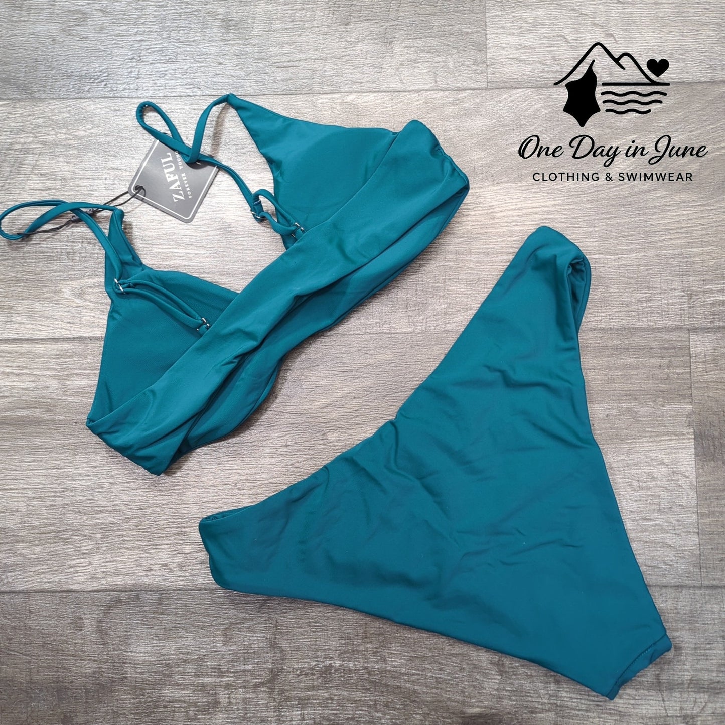 Zaful High Cut Bikini Swimsuit Size 6